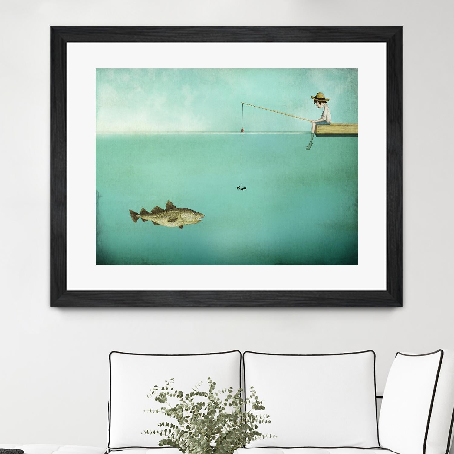 Fish by Maja Lindberg on GIANT ART - multicolor urban/pop surrealism; children