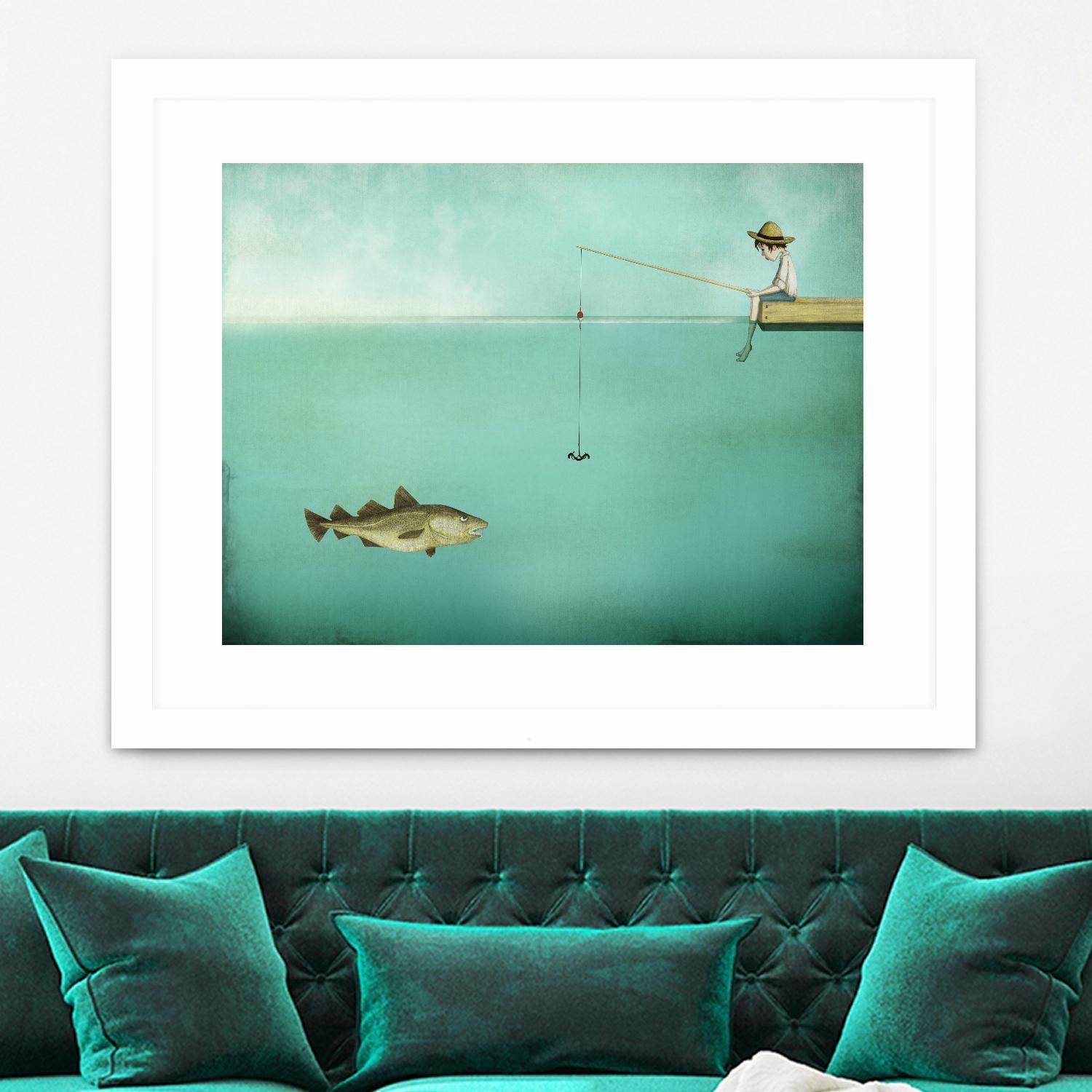 Fish by Maja Lindberg on GIANT ART - multicolor urban/pop surrealism; children