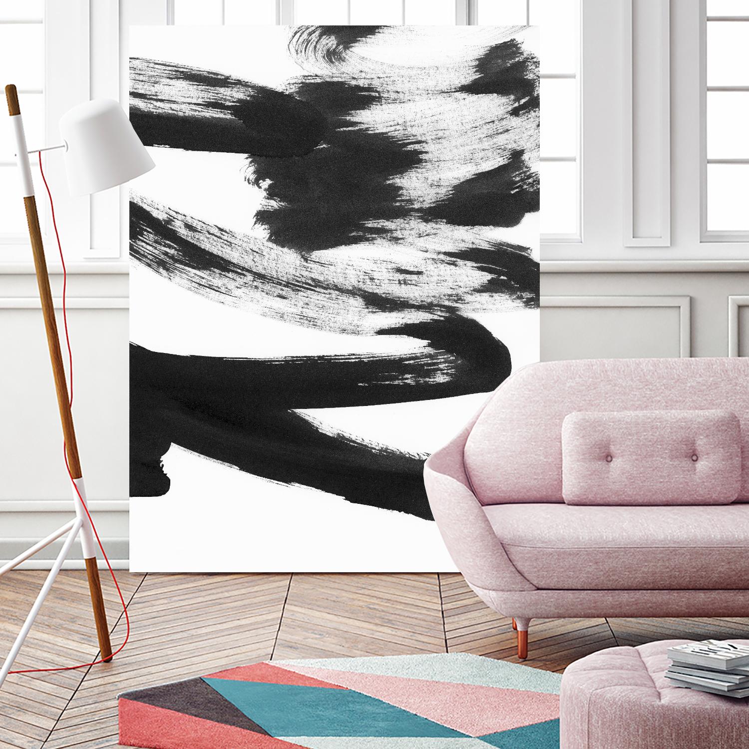 Black and White Strokes 5 by Iris Lehnhardt on GIANT ART - multicolor abstracts; contemporary