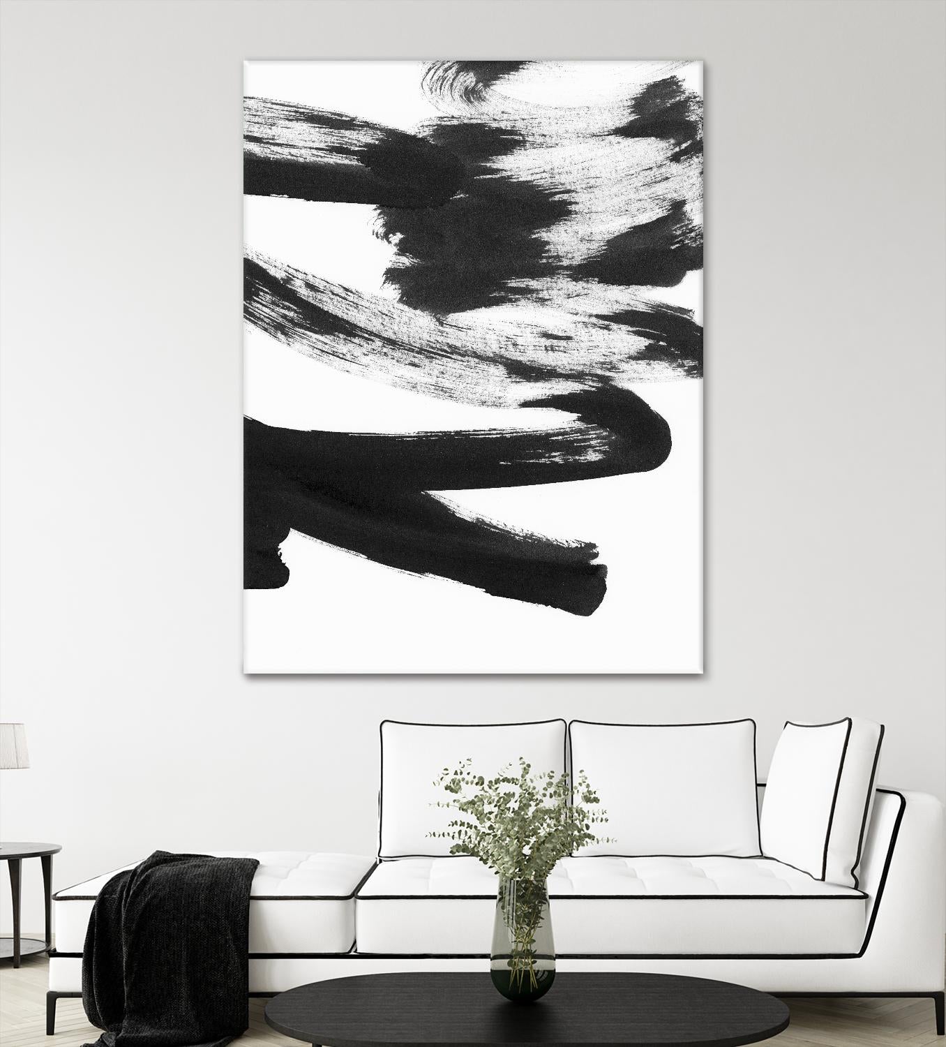 Black and White Strokes 5 by Iris Lehnhardt on GIANT ART - multicolor abstracts; contemporary