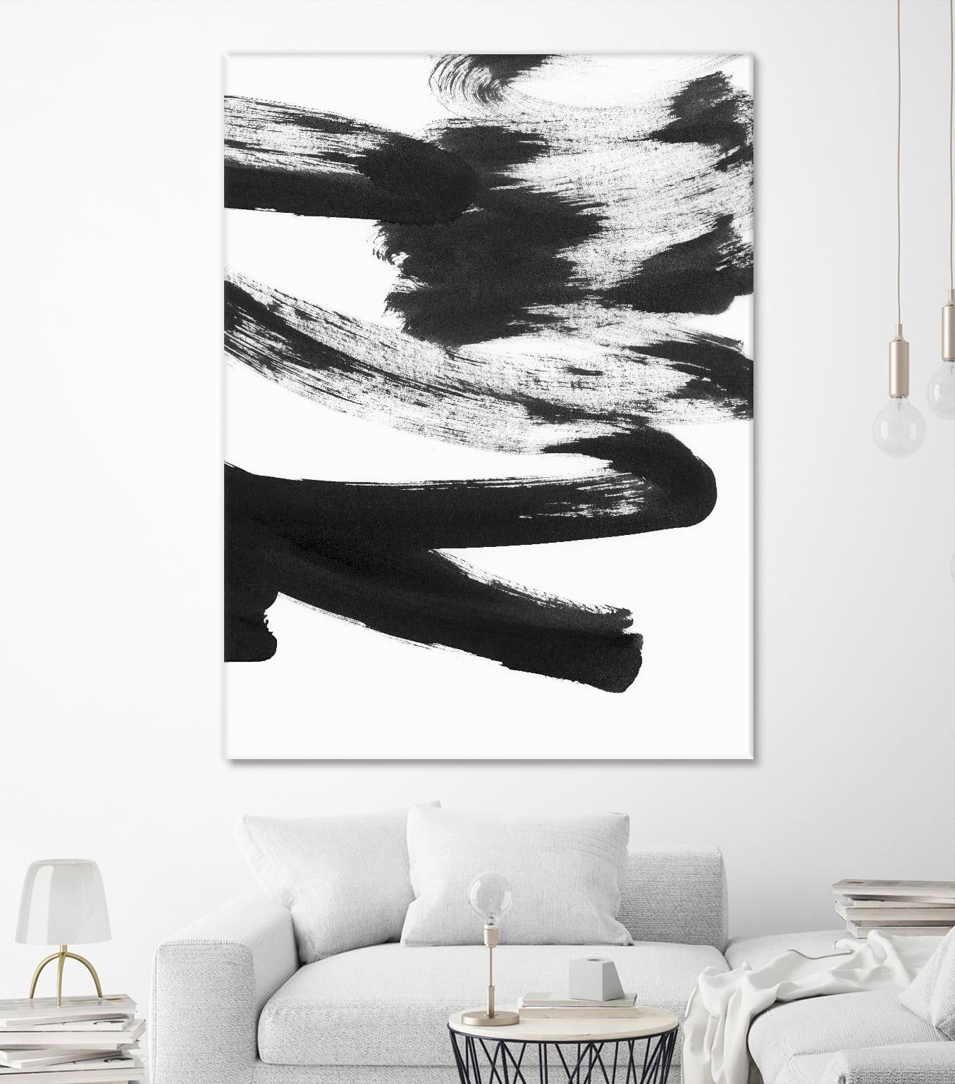Black and White Strokes 5 by Iris Lehnhardt on GIANT ART - multicolor abstracts; contemporary
