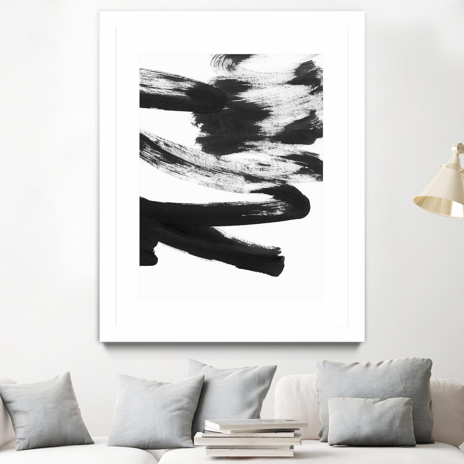 Black and White Strokes 5 by Iris Lehnhardt on GIANT ART - multicolor abstracts; contemporary