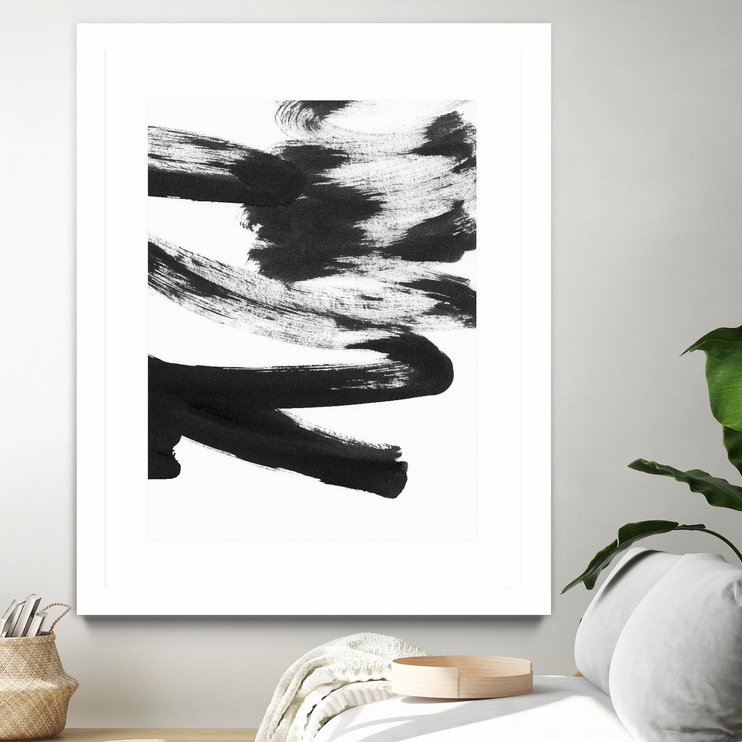Black and White Strokes 5 by Iris Lehnhardt on GIANT ART - multicolor abstracts; contemporary