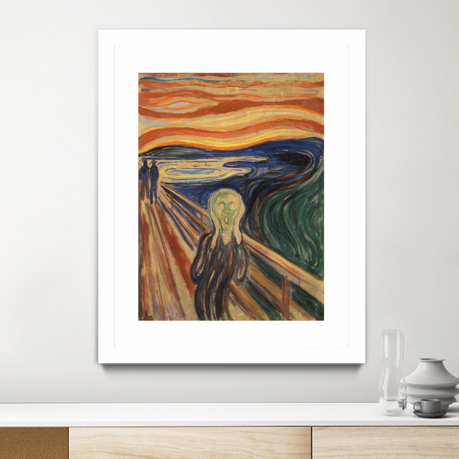 The Scream by Edvard Munch on GIANT ART - multicolor museum; figurative