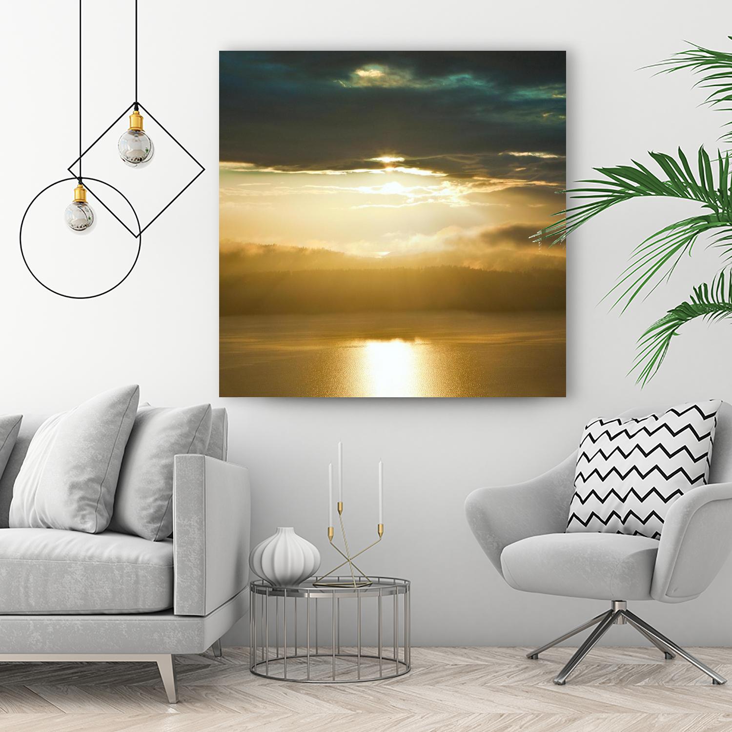 Orcas Sunset 1 by Golie Miamee on GIANT ART - multicolor photography; landscapes; coastal