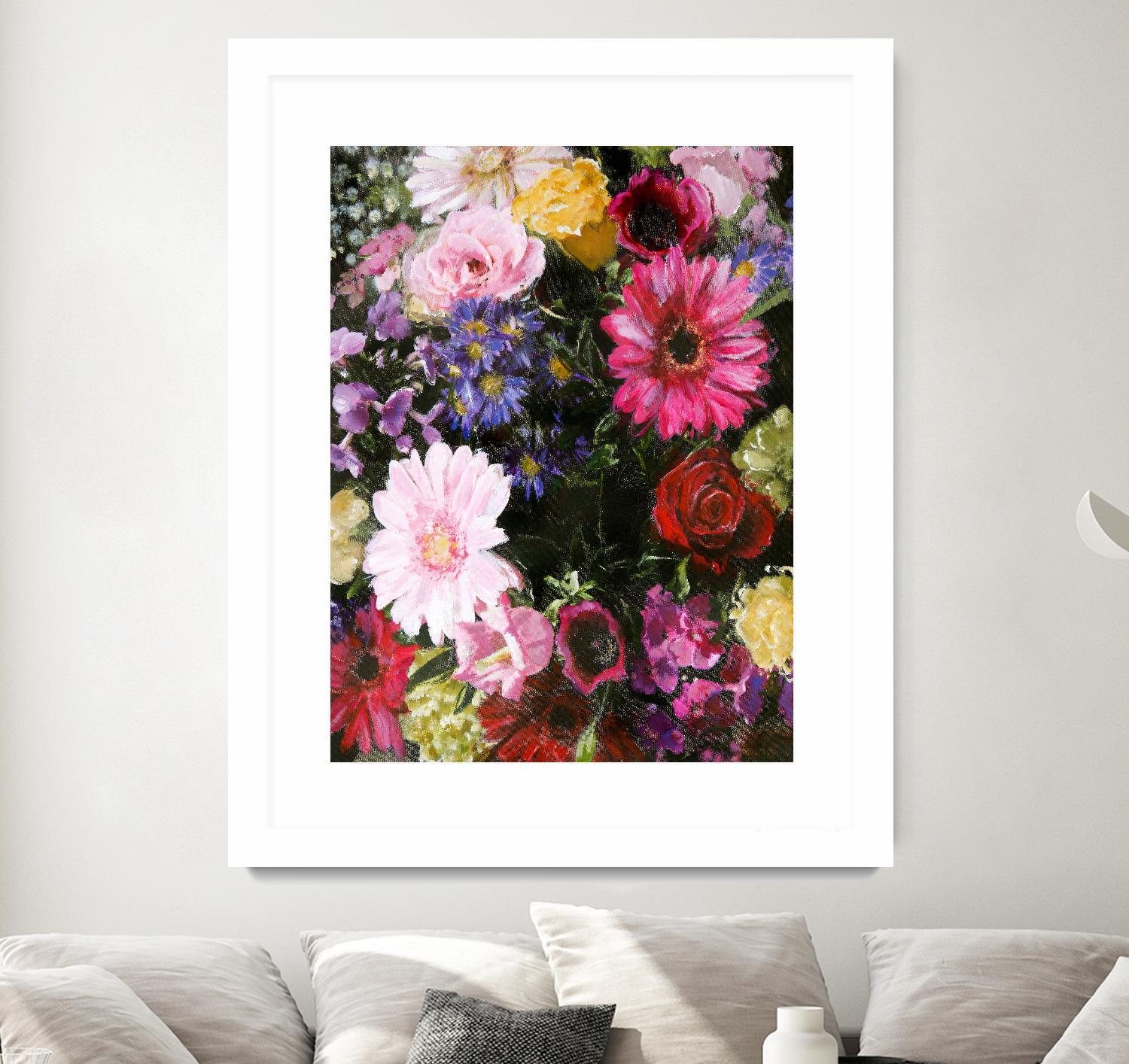 Dark Blossom by Design Fabrikken on GIANT ART - multi floral/still life