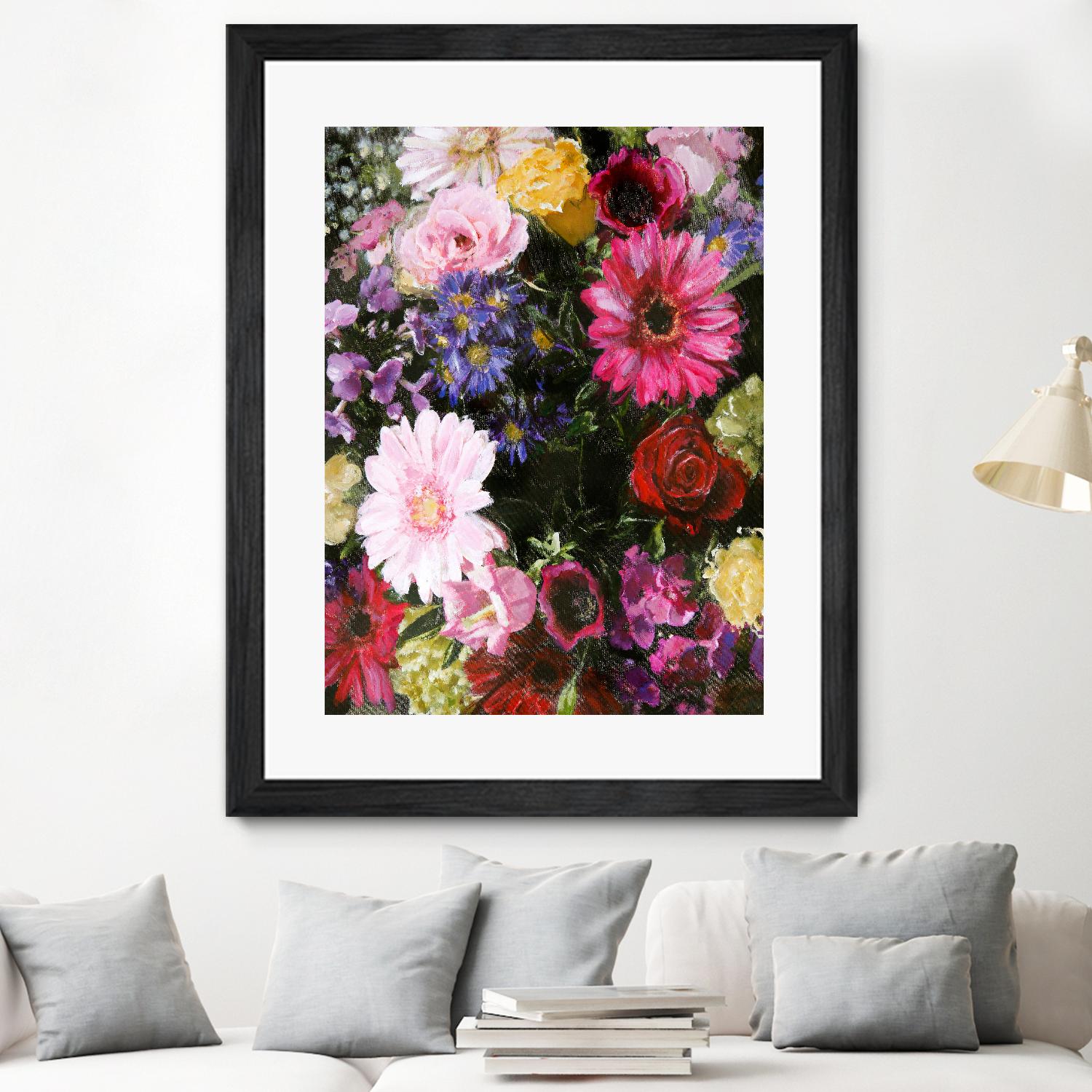 Dark Blossom by Design Fabrikken on GIANT ART - multi floral/still life