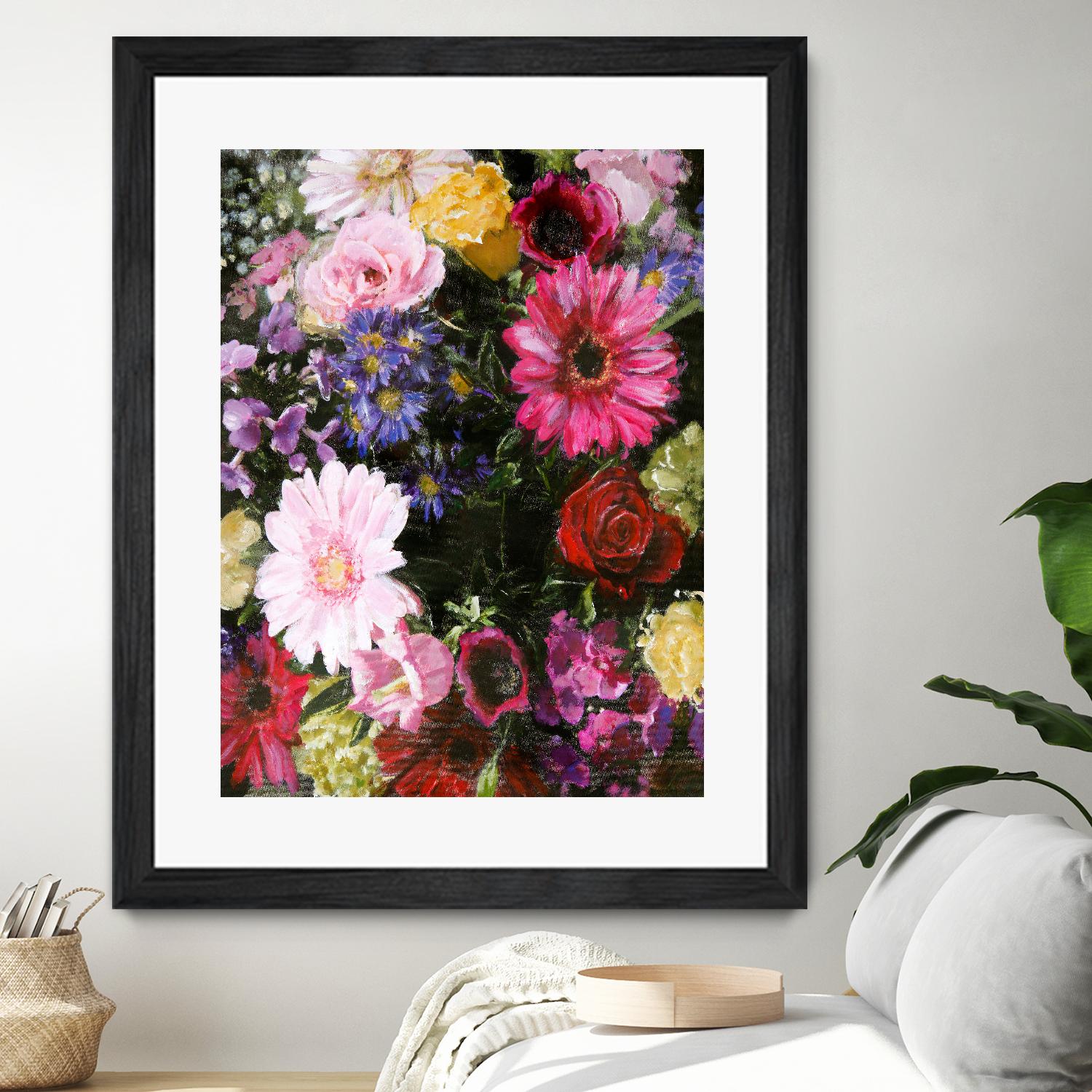 Dark Blossom by Design Fabrikken on GIANT ART - multi floral/still life