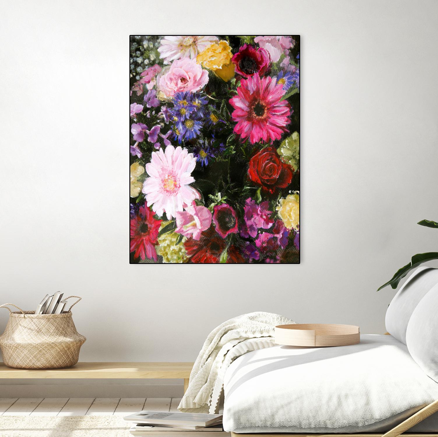 Dark Blossom by Design Fabrikken on GIANT ART - multi floral/still life