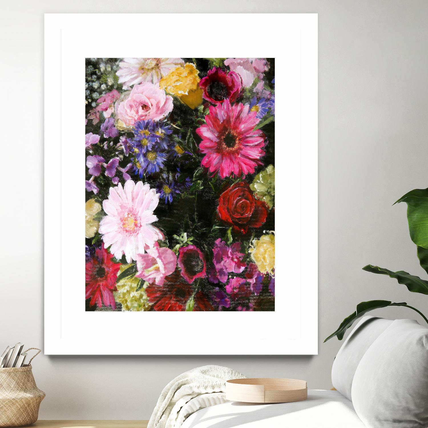 Dark Blossom by Design Fabrikken on GIANT ART - multi floral/still life
