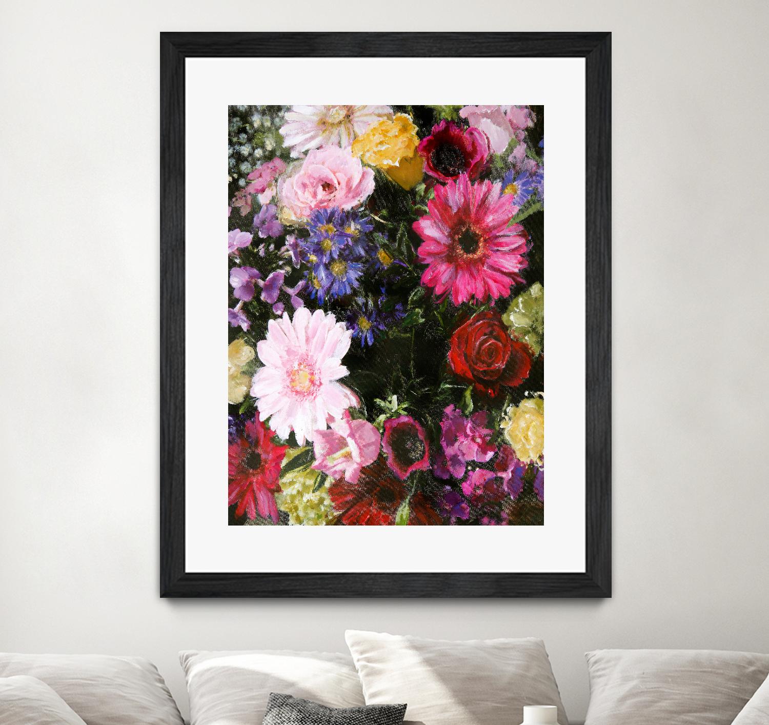 Dark Blossom by Design Fabrikken on GIANT ART - multi floral/still life