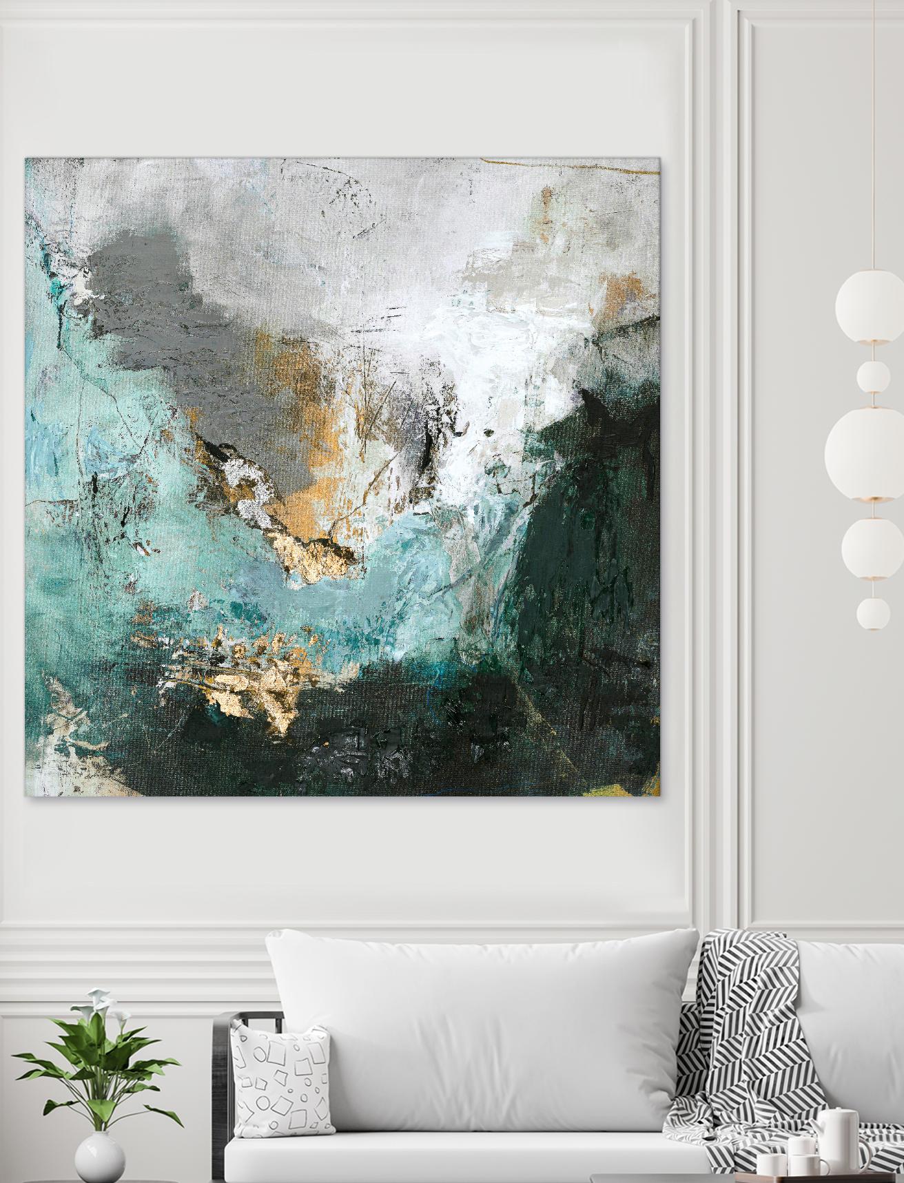 Arctic Green by Design Fabrikken on GIANT ART - multi abstracts