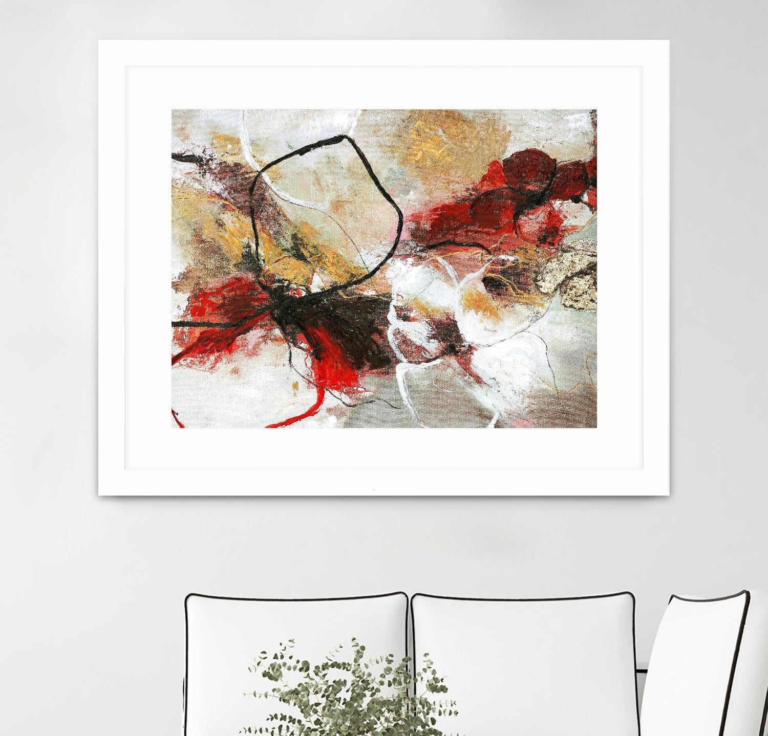 Flower Fall by Design Fabrikken on GIANT ART - multi abstracts, contemporary, floral/still life