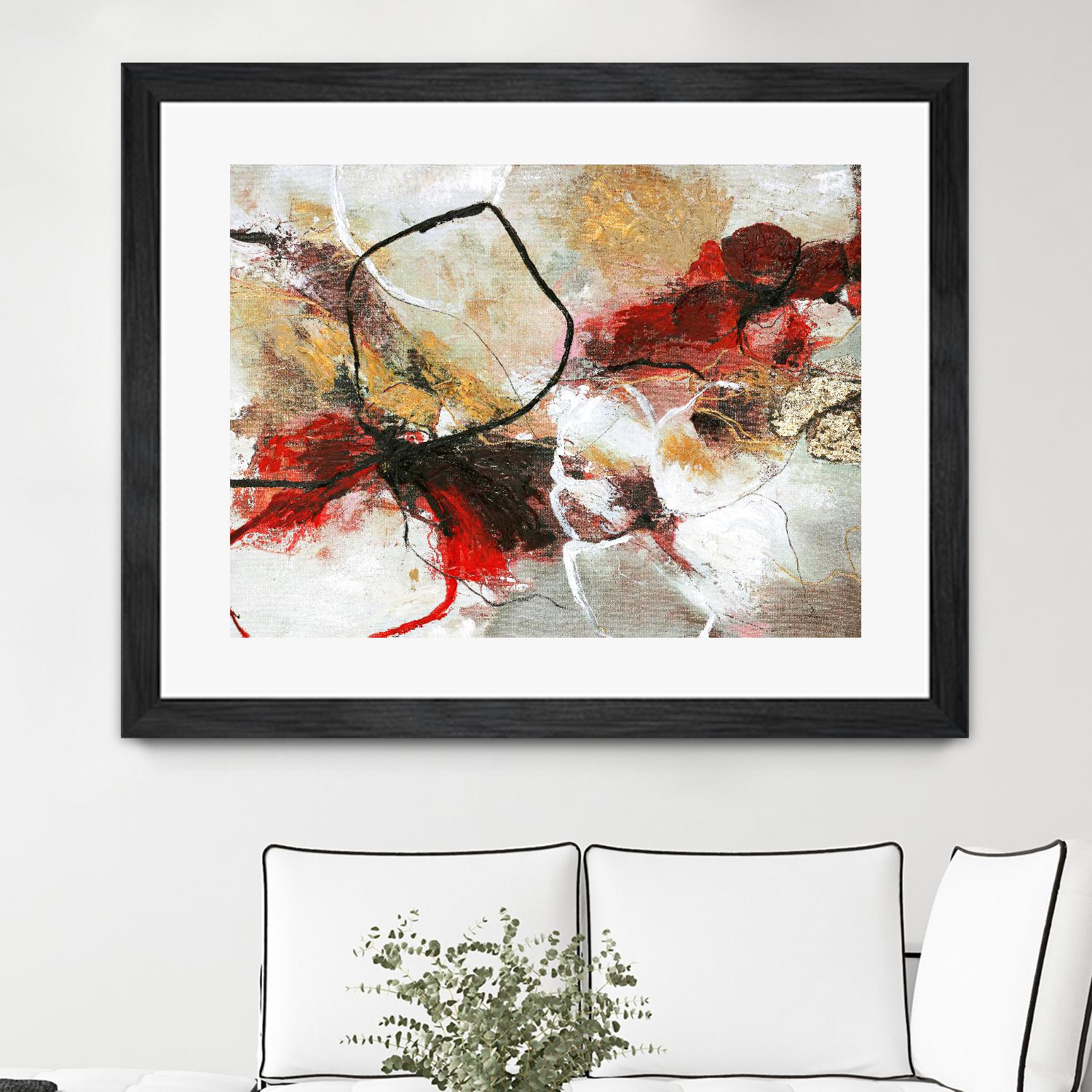 Flower Fall by Design Fabrikken on GIANT ART - multi abstracts, contemporary, floral/still life