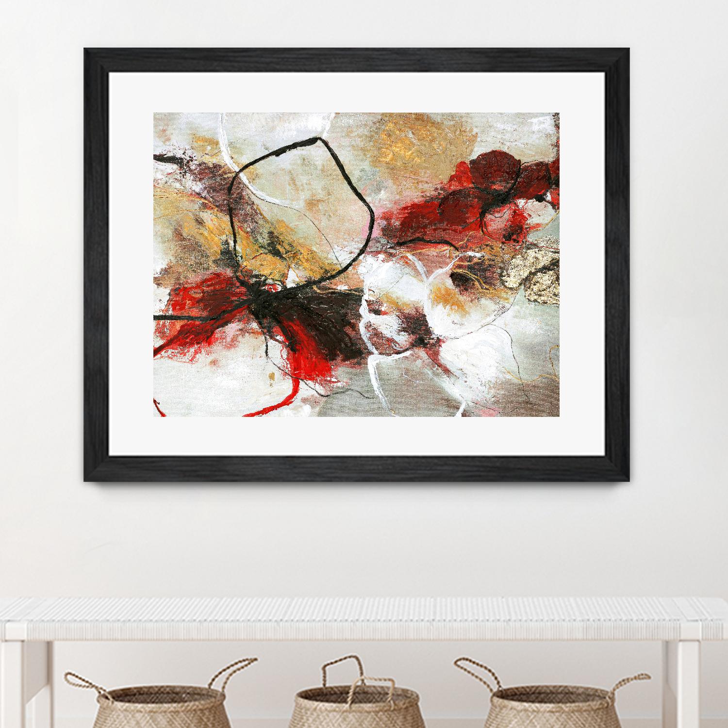 Flower Fall by Design Fabrikken on GIANT ART - multi abstracts, contemporary, floral/still life