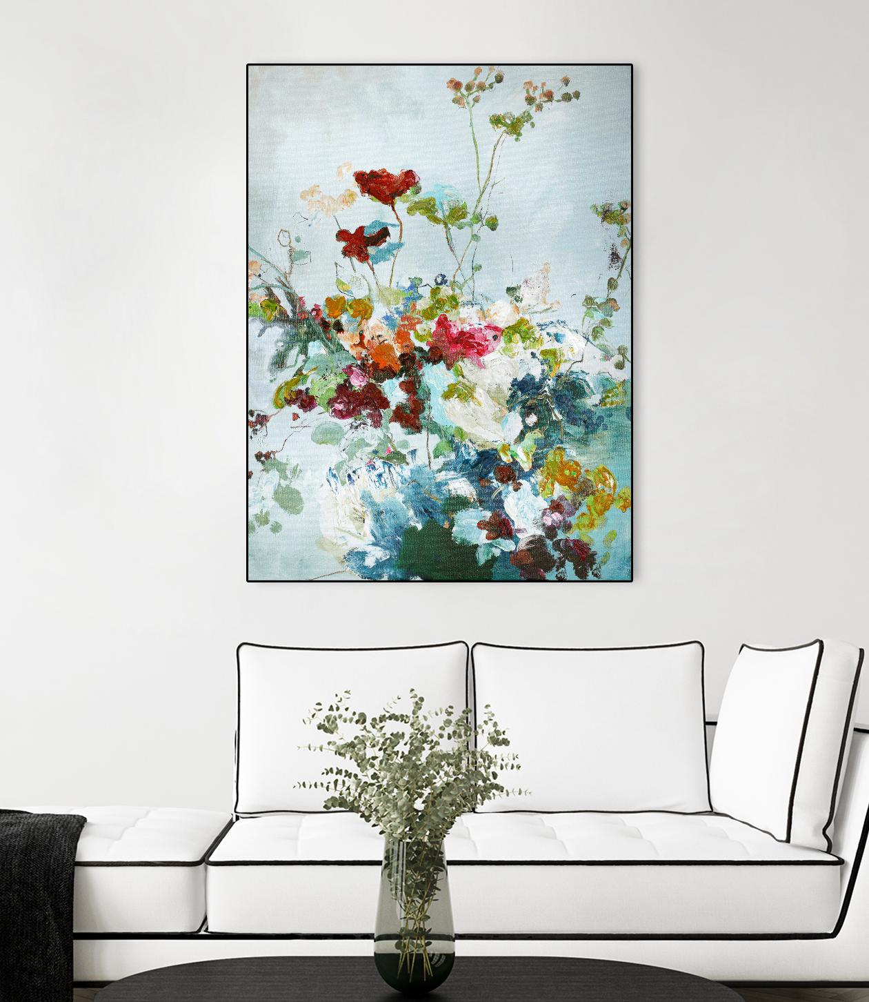 Abstract Floral 1 by Design Fabrikken on GIANT ART - multi floral/still life