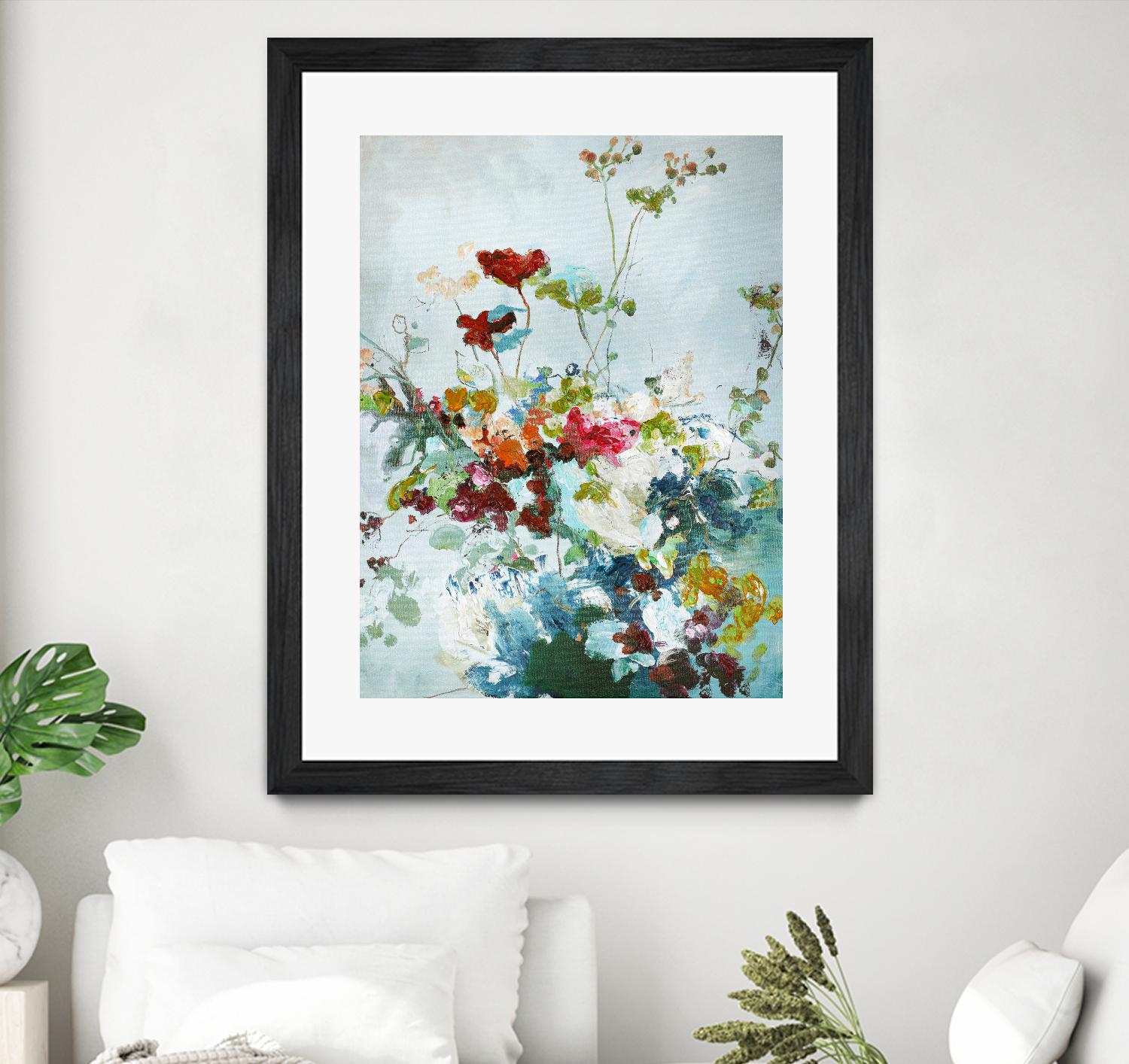 Abstract Floral 1 by Design Fabrikken on GIANT ART - multi floral/still life