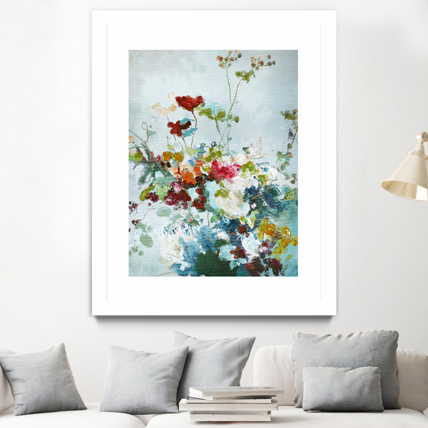 Abstract Floral 1 by Design Fabrikken on GIANT ART - multi floral/still life