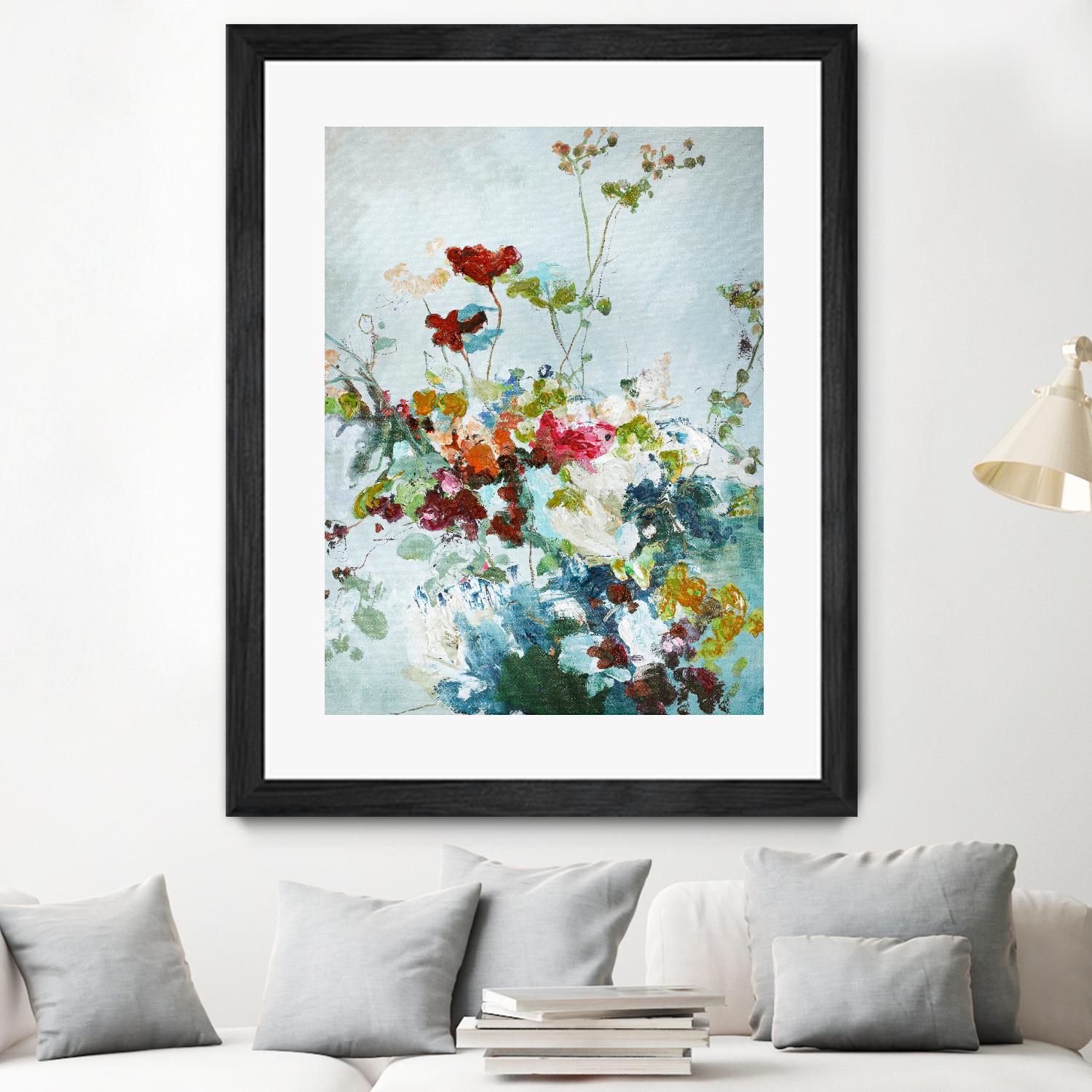 Abstract Floral 1 by Design Fabrikken on GIANT ART - multi floral/still life