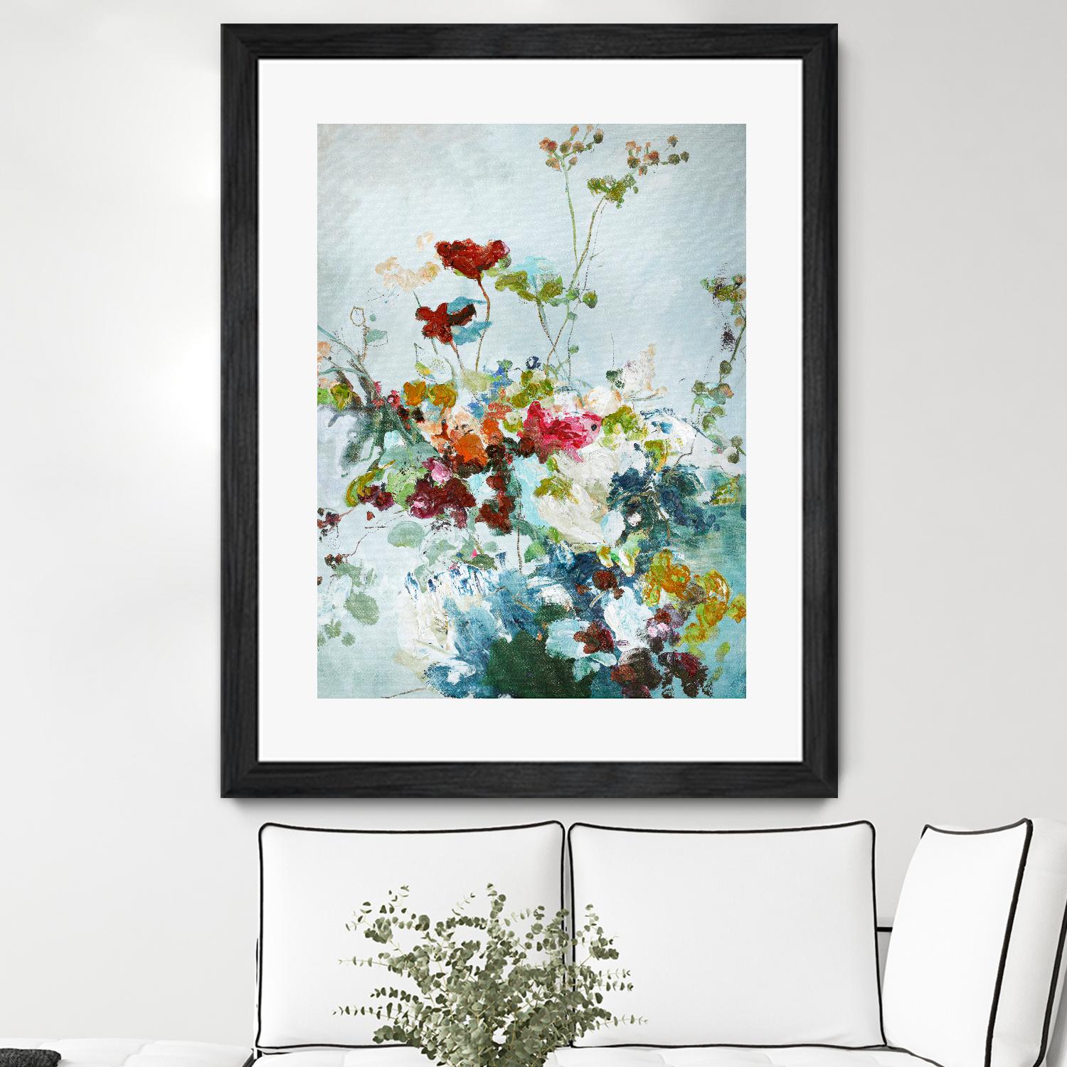 Abstract Floral 1 by Design Fabrikken on GIANT ART - multi floral/still life