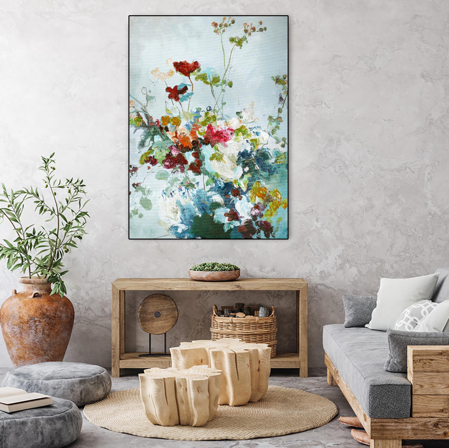 Abstract Floral 1 by Design Fabrikken on GIANT ART - multi floral/still life