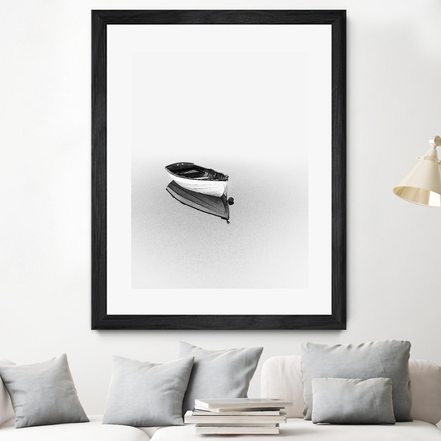 Solemn by Design Fabrikken on GIANT ART - black,white coastal, landscapes, photography, boats, waterways