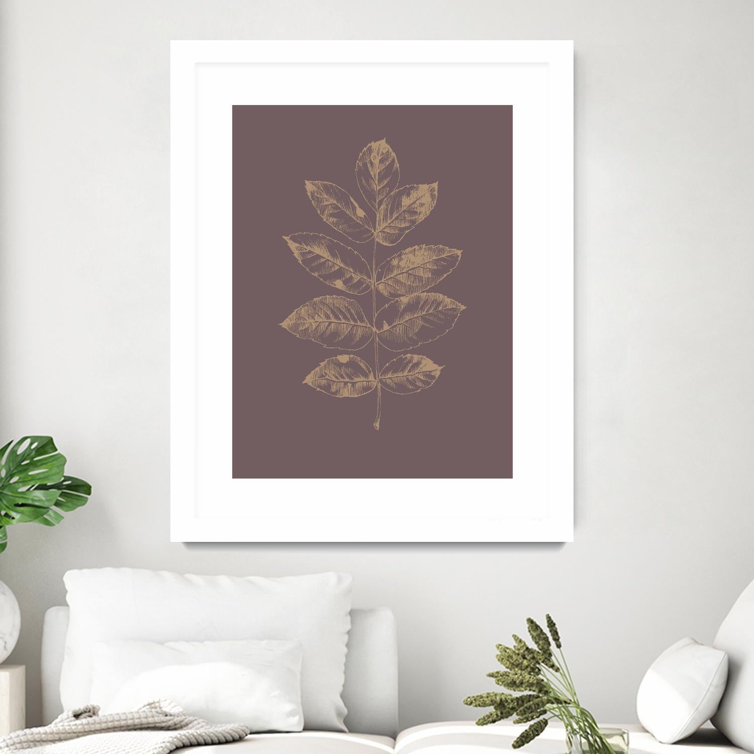Botanica 2 by Design Fabrikken on GIANT ART - brown floral/still life, botanical, leaves, plants