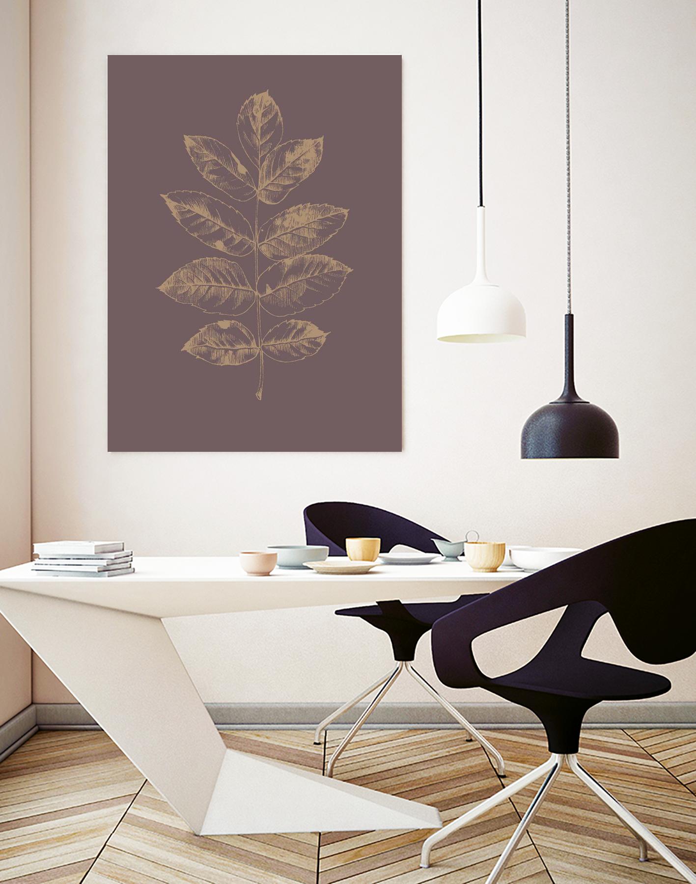 Botanica 2 by Design Fabrikken on GIANT ART - brown floral/still life, botanical, leaves, plants