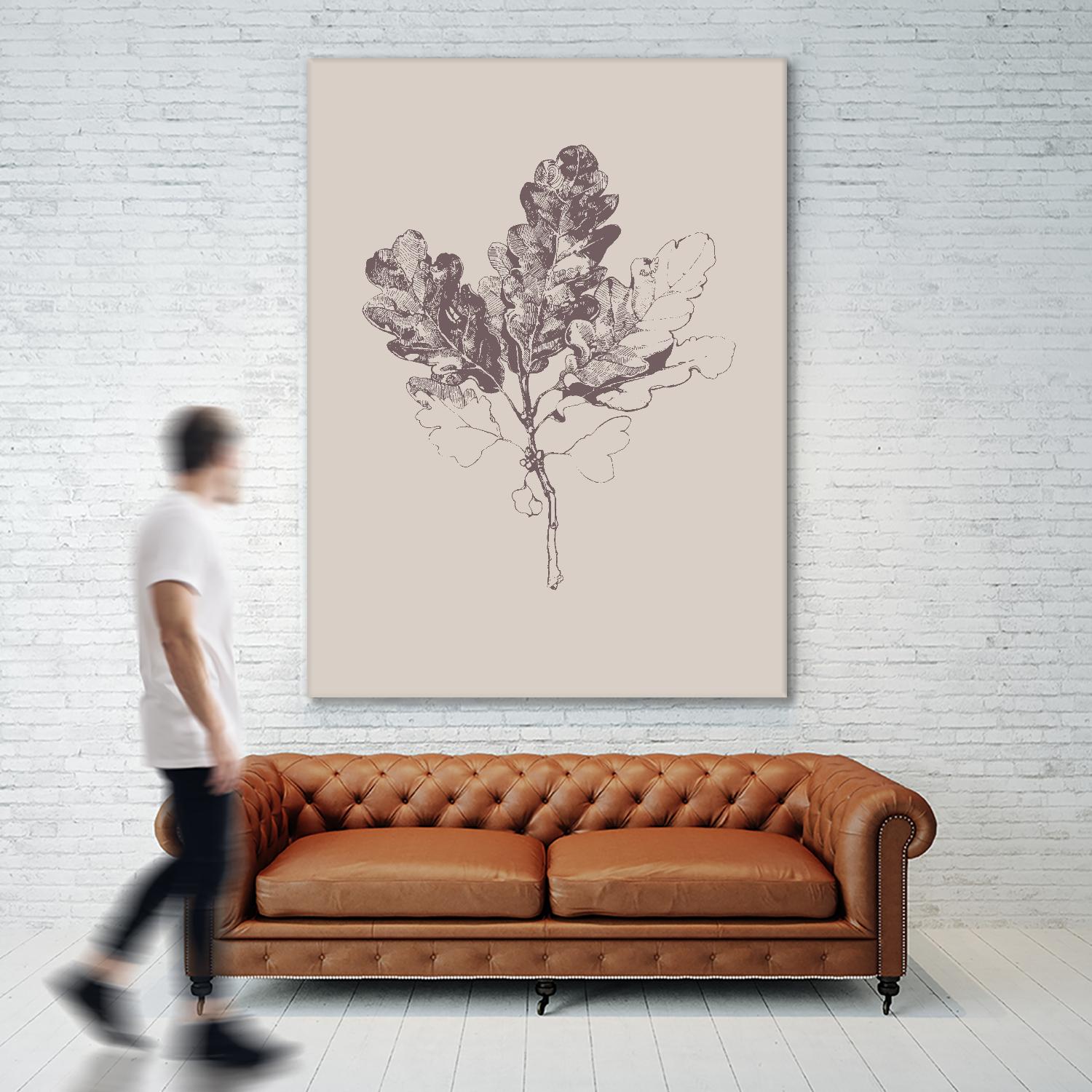 Botanica 3 by Design Fabrikken on GIANT ART - pink floral/still life, botanical, leaves