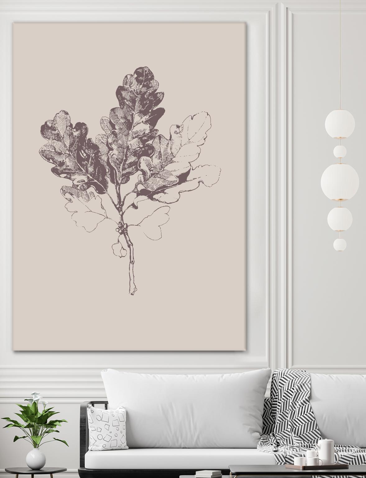 Botanica 3 by Design Fabrikken on GIANT ART - pink floral/still life, botanical, leaves