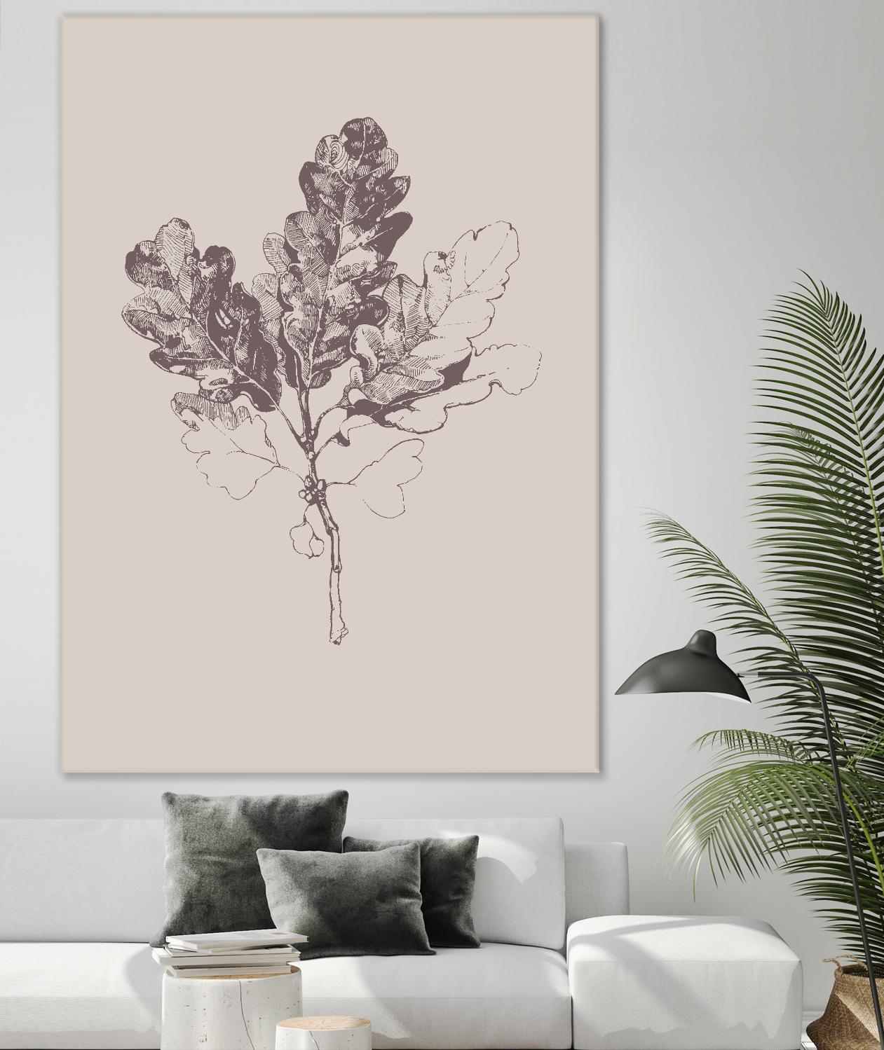 Botanica 3 by Design Fabrikken on GIANT ART - pink floral/still life, botanical, leaves