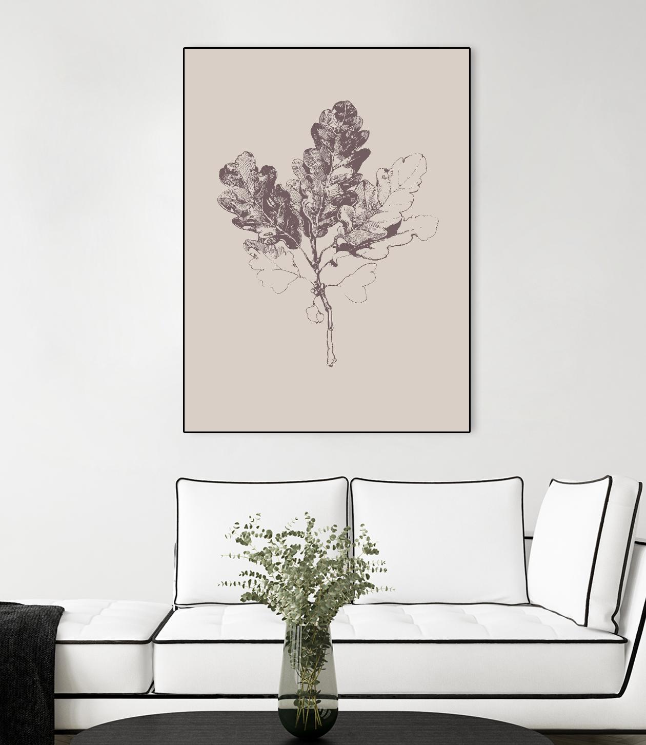 Botanica 3 by Design Fabrikken on GIANT ART - pink floral/still life, botanical, leaves