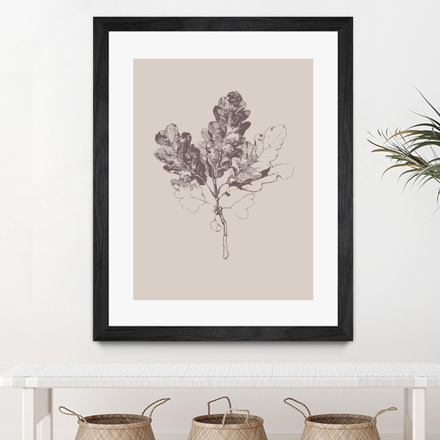 Botanica 3 by Design Fabrikken on GIANT ART - pink floral/still life, botanical, leaves