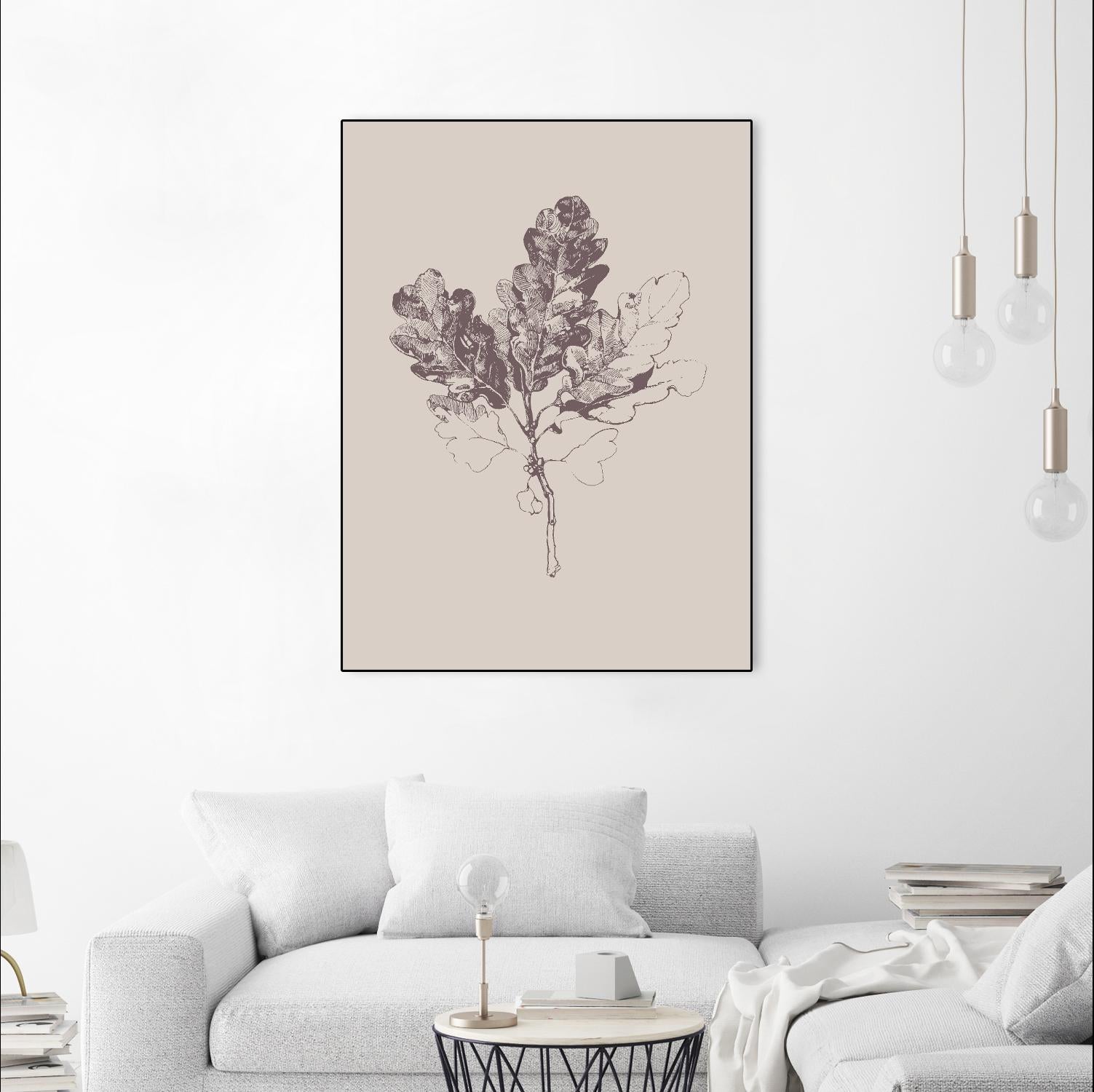 Botanica 3 by Design Fabrikken on GIANT ART - pink floral/still life, botanical, leaves
