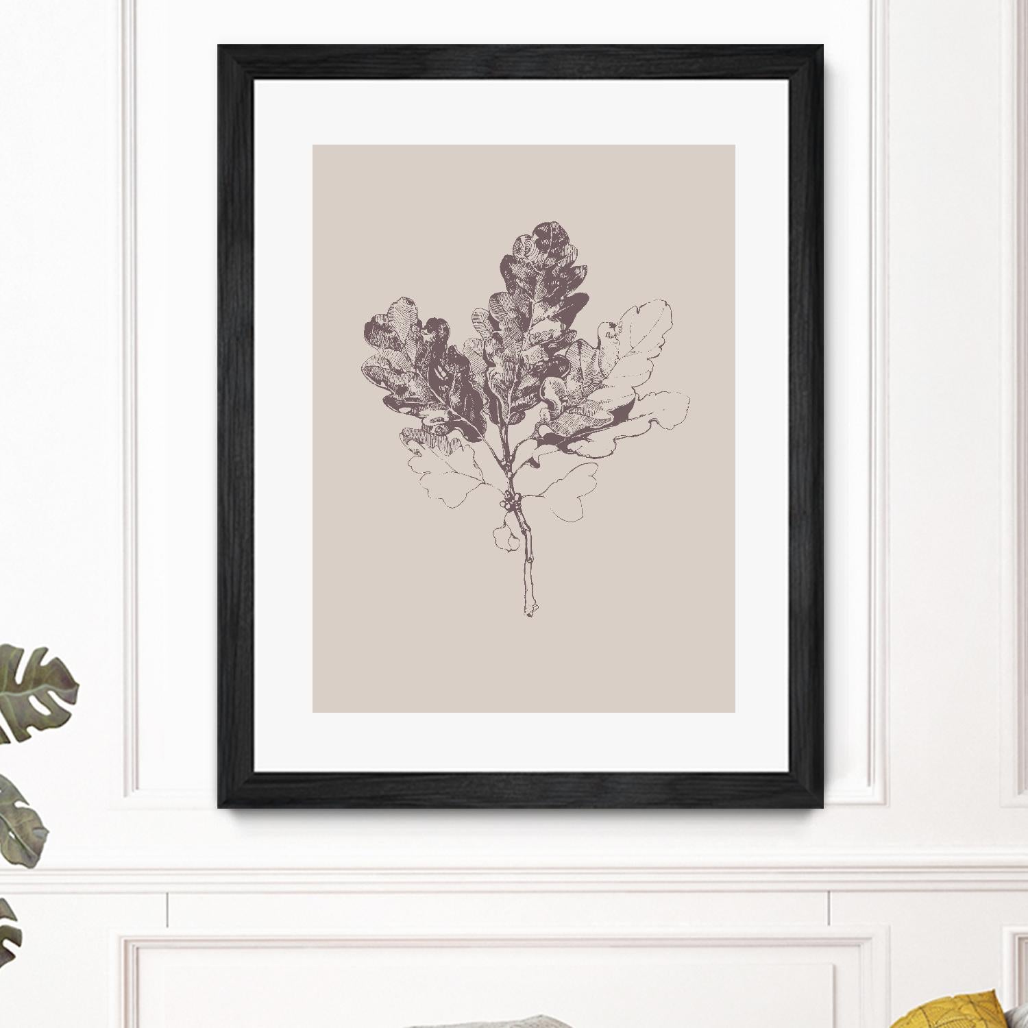 Botanica 3 by Design Fabrikken on GIANT ART - pink floral/still life, botanical, leaves