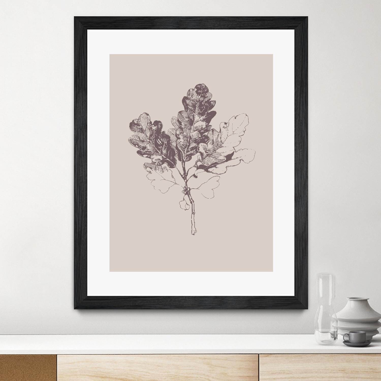 Botanica 3 by Design Fabrikken on GIANT ART - pink floral/still life, botanical, leaves