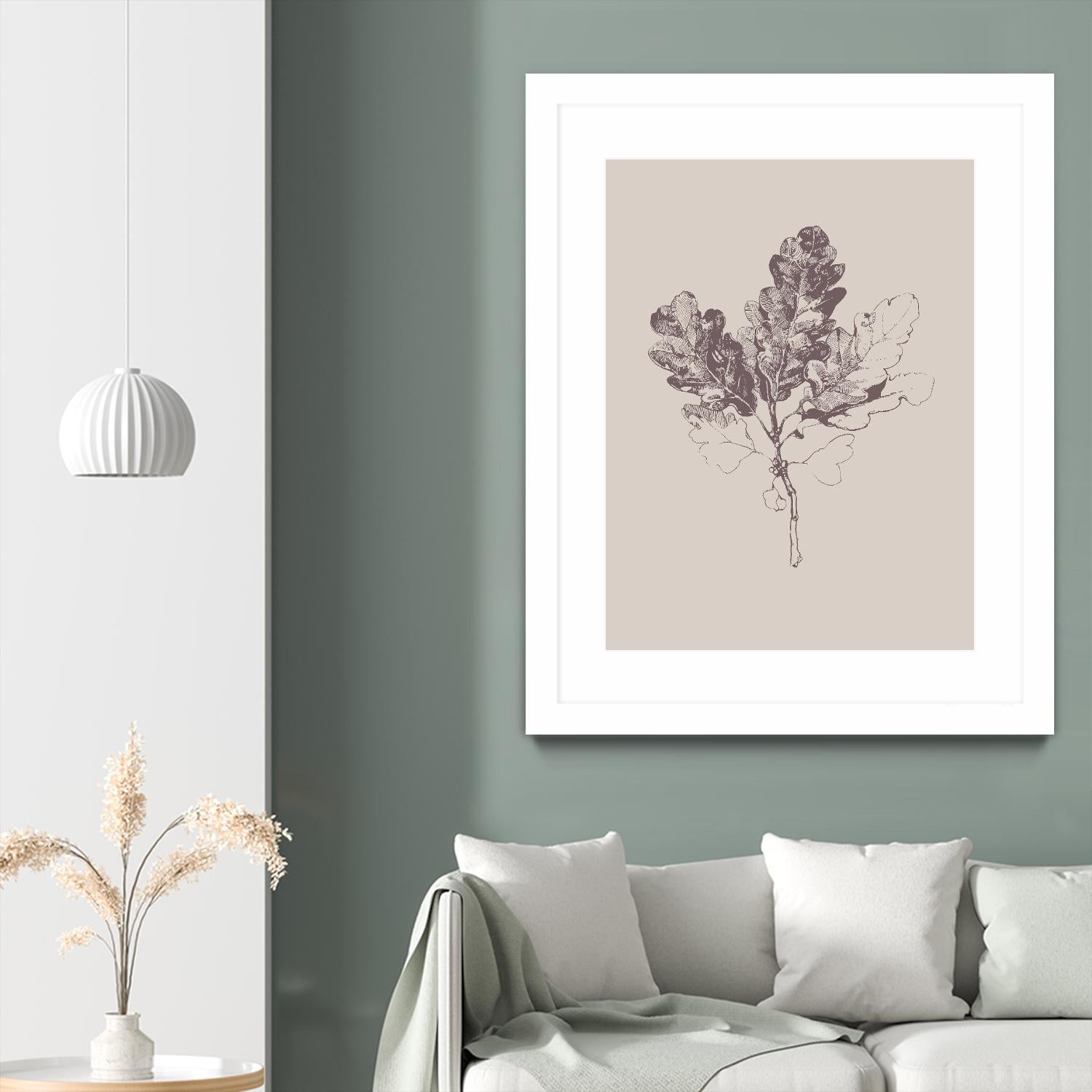 Botanica 3 by Design Fabrikken on GIANT ART - pink floral/still life, botanical, leaves