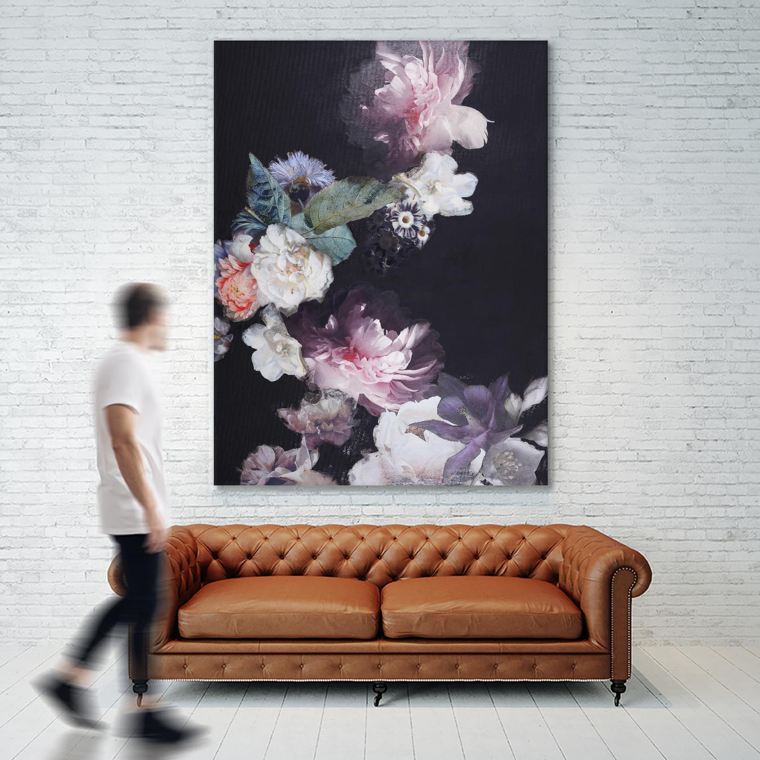 Purple Blossom 1 by Design Fabrikken on GIANT ART - pink flowers flowers