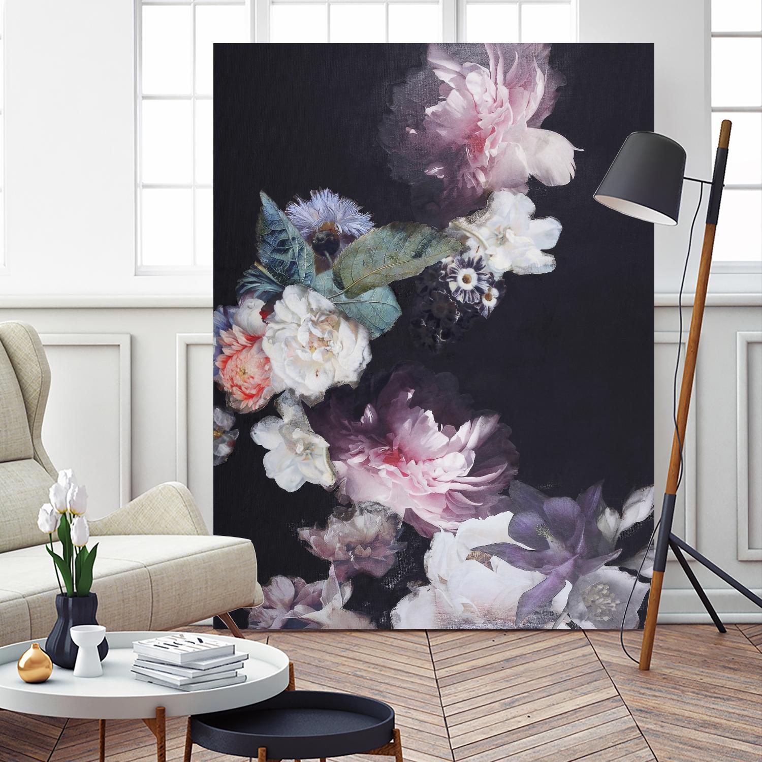 Purple Blossom 1 by Design Fabrikken on GIANT ART - pink flowers flowers