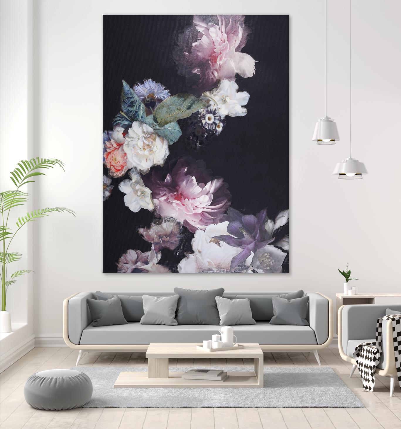Purple Blossom 1 by Design Fabrikken on GIANT ART - pink flowers flowers