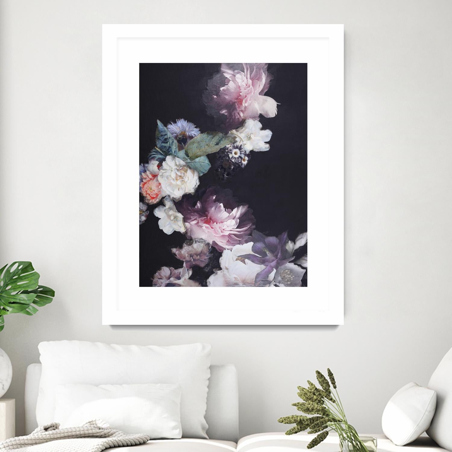 Purple Blossom 1 by Design Fabrikken on GIANT ART - pink flowers flowers