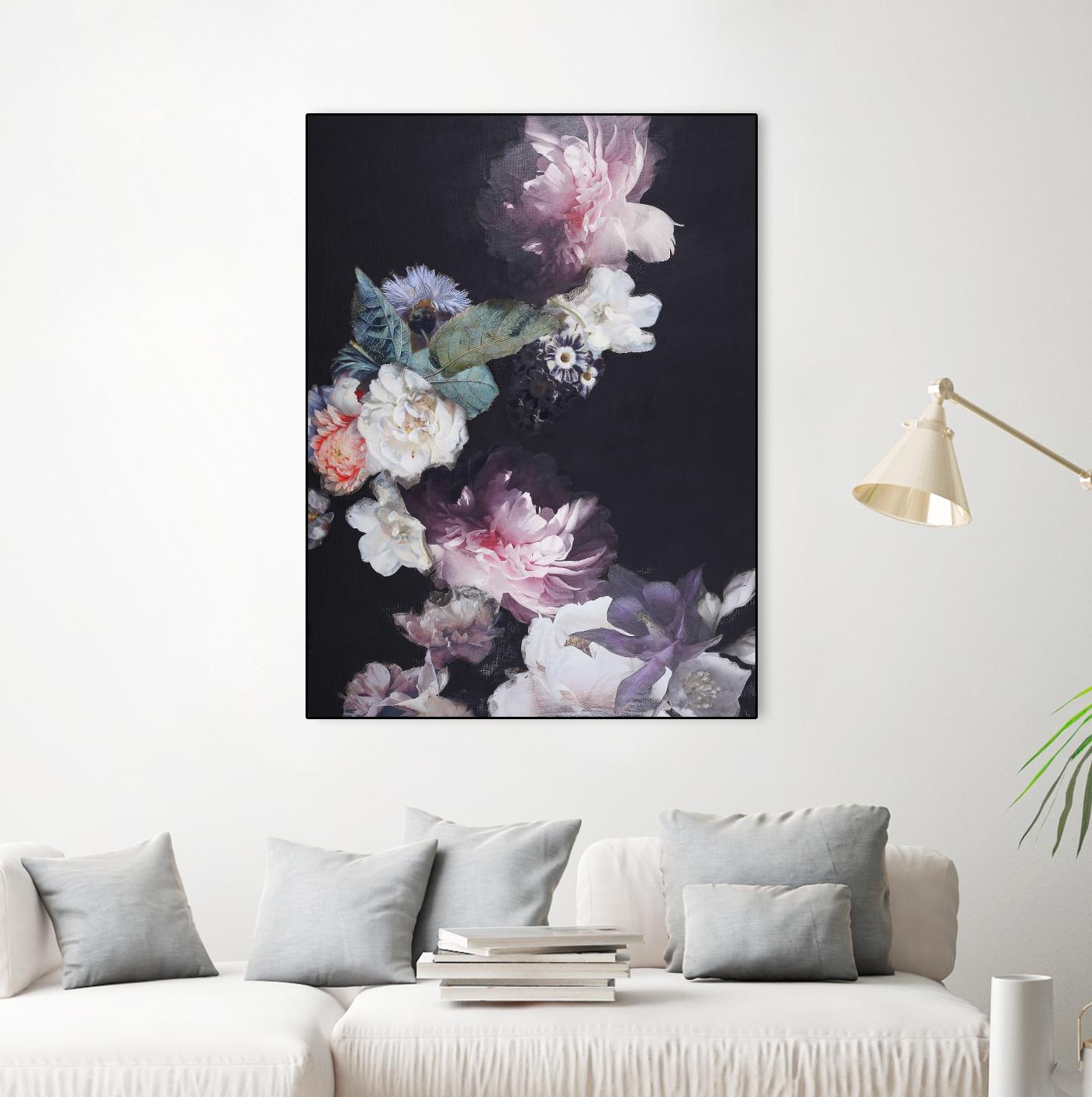 Purple Blossom 1 by Design Fabrikken on GIANT ART - pink flowers flowers
