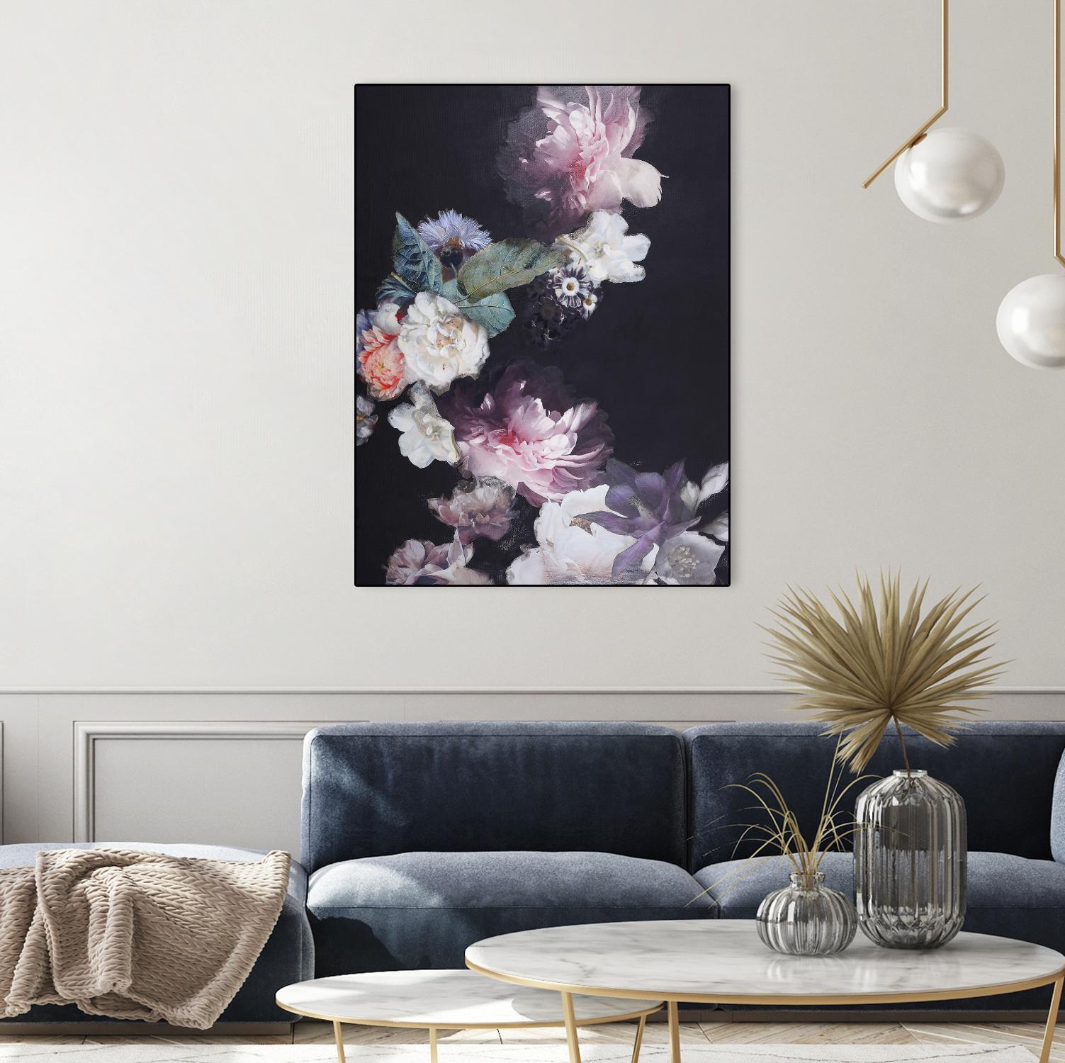 Purple Blossom 1 by Design Fabrikken on GIANT ART - pink flowers flowers