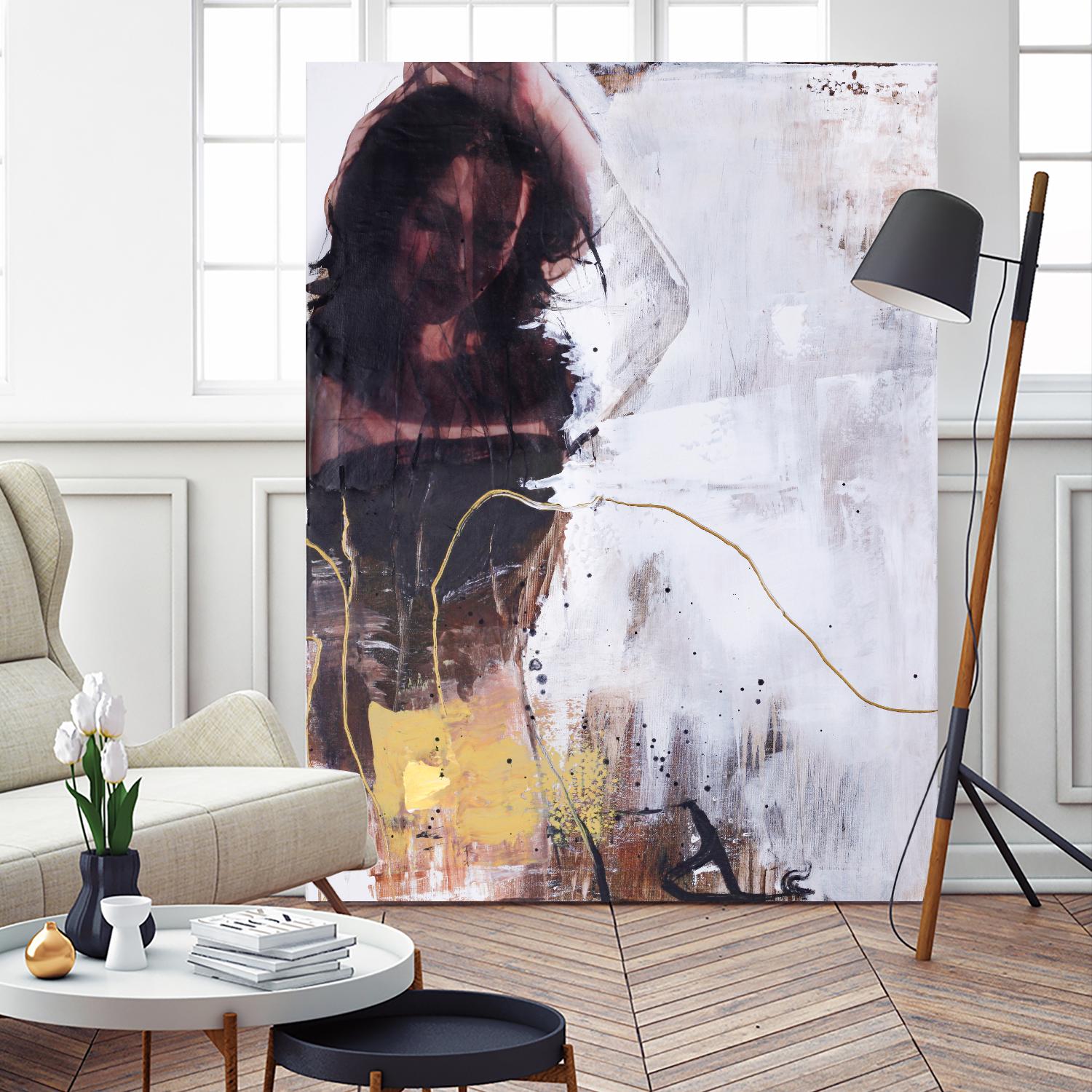 Yellow Era 1 by Design Fabrikken on GIANT ART - multi abstracts, contemporary, figurative