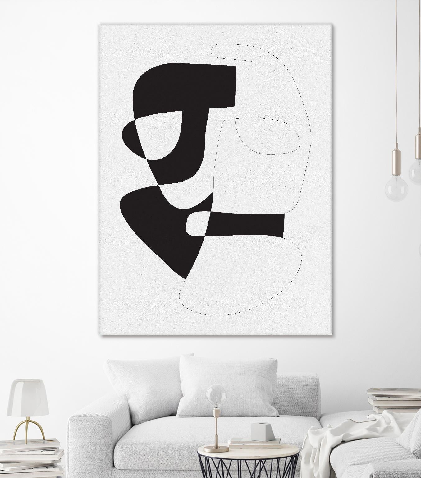 Graphical 3 by Design Fabrikken on GIANT ART - black,white abstracts, minimalist, line art