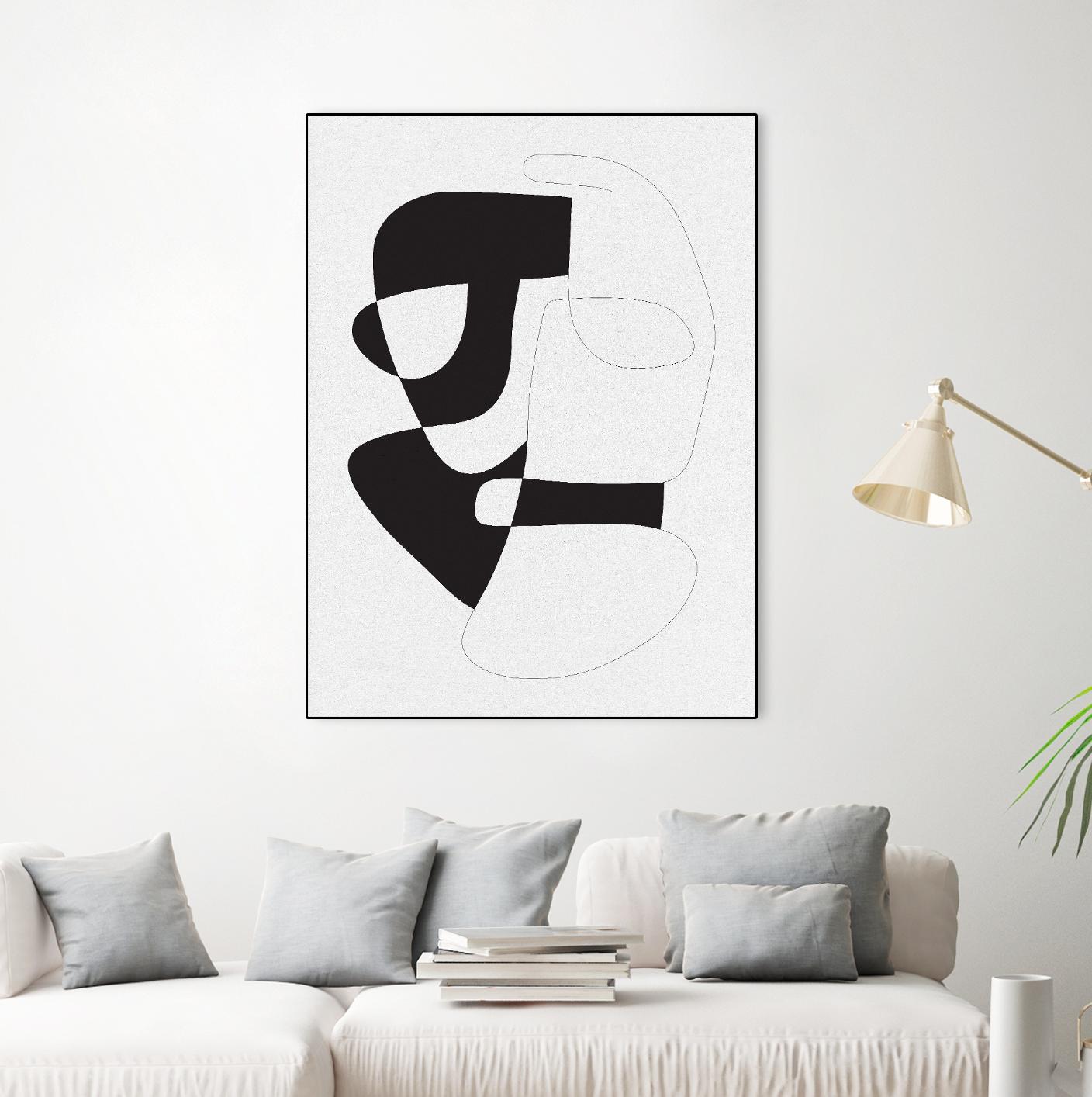 Graphical 3 by Design Fabrikken on GIANT ART - black,white abstracts, minimalist, line art