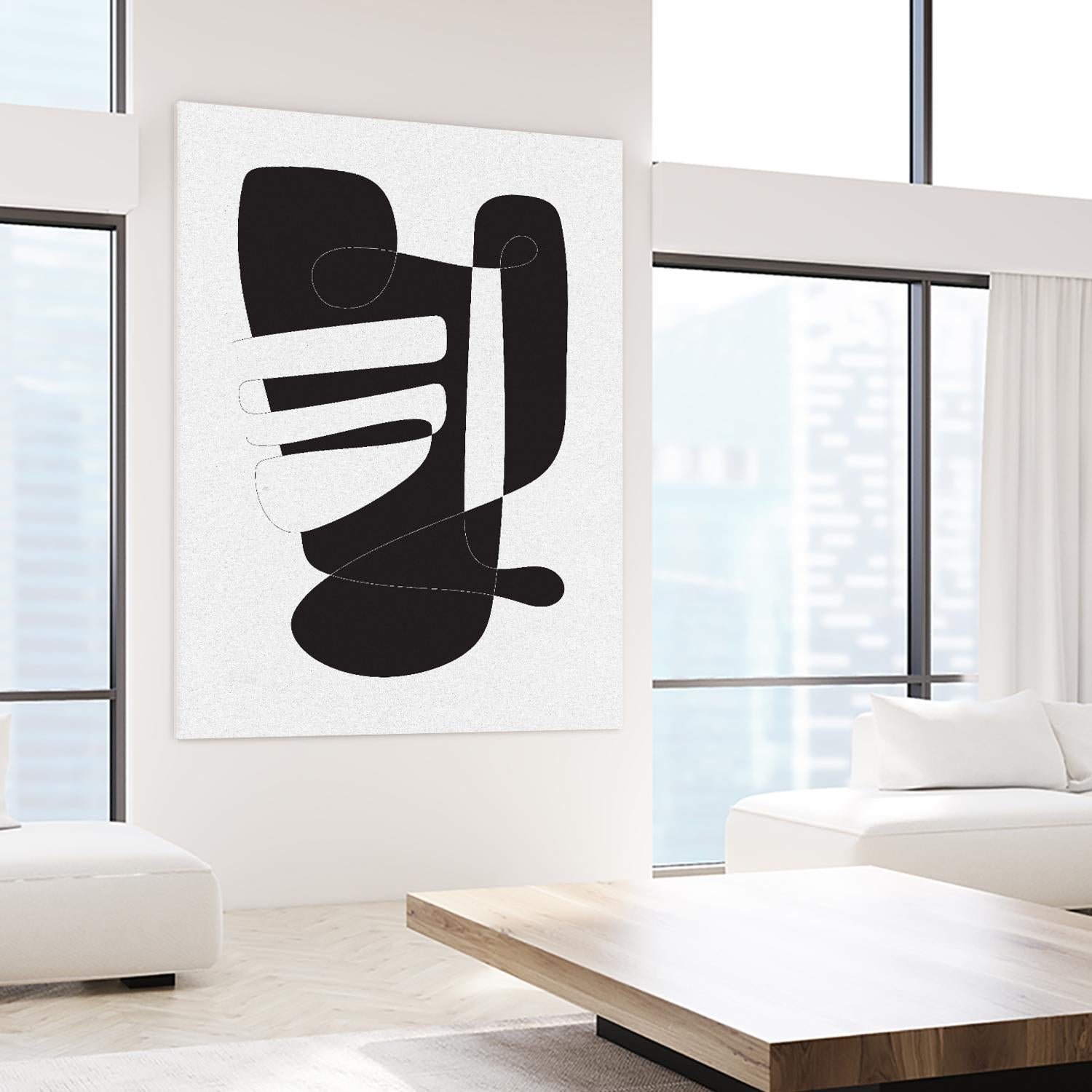 Graphical 4 by Design Fabrikken on GIANT ART - black,white abstracts, minimalist, line art