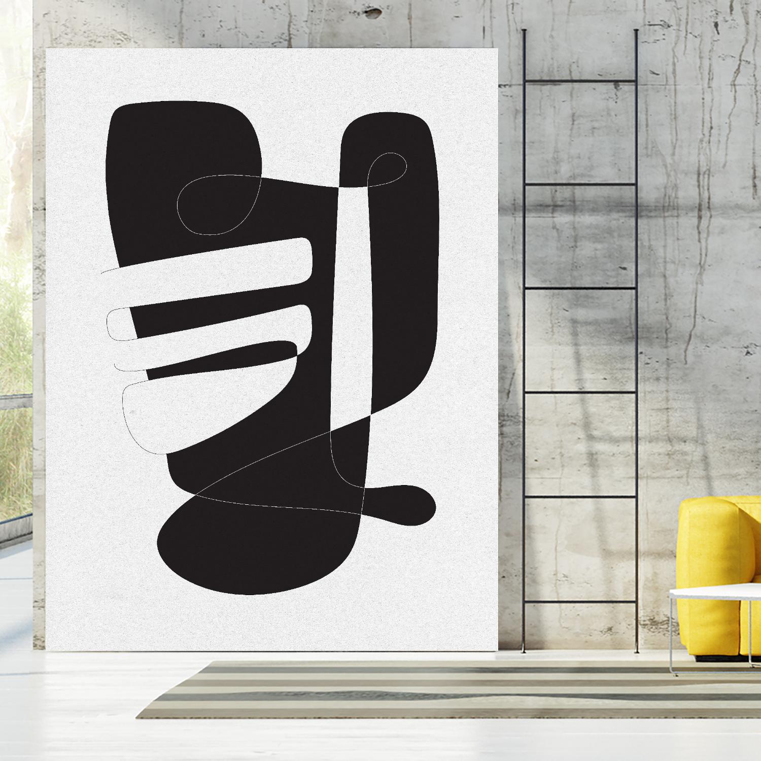 Graphical 4 by Design Fabrikken on GIANT ART - black,white abstracts, minimalist, line art
