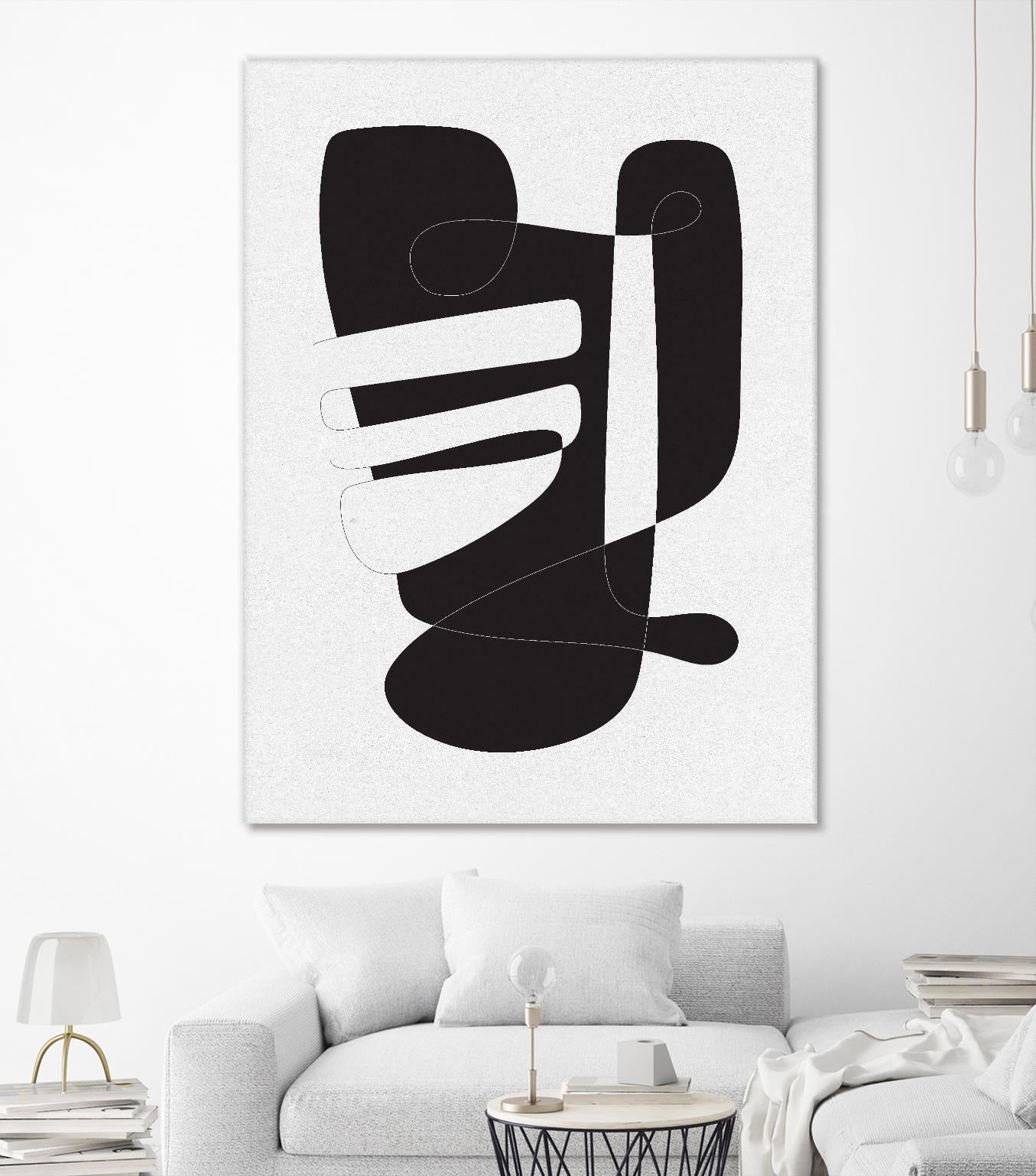 Graphical 4 by Design Fabrikken on GIANT ART - black,white abstracts, minimalist, line art