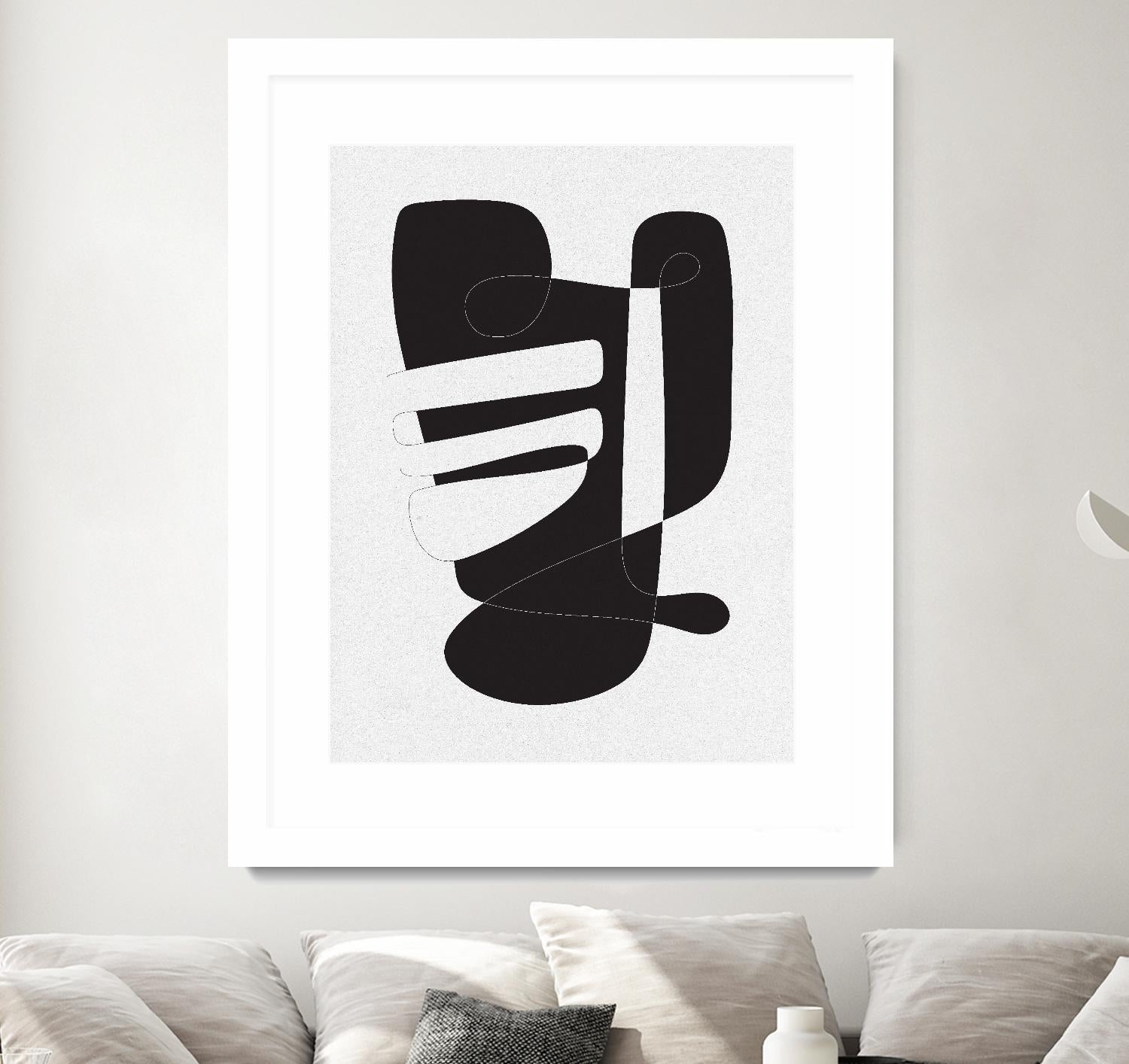 Graphical 4 by Design Fabrikken on GIANT ART - black,white abstracts, minimalist, line art